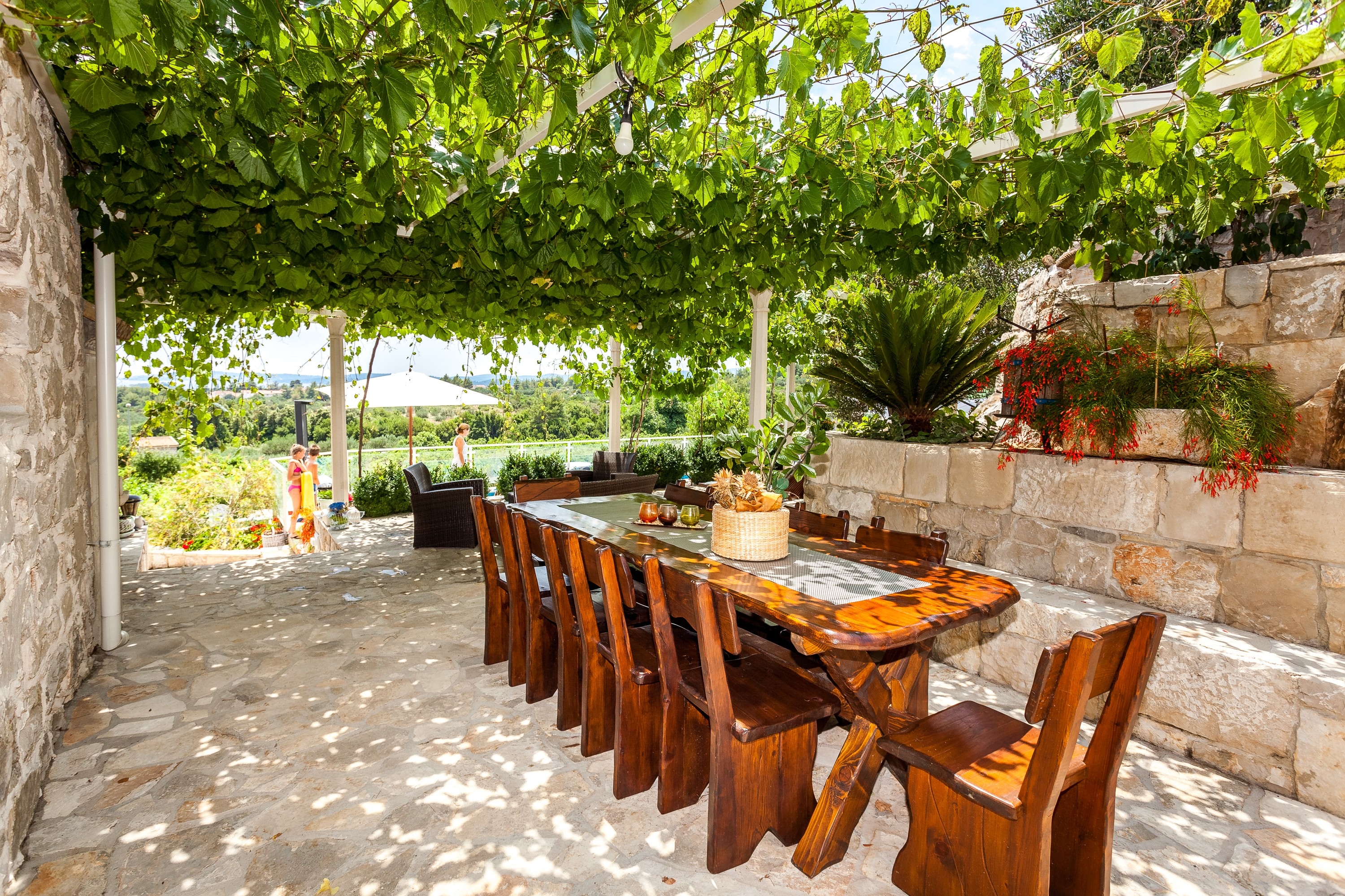 Two bedroom apartment with terrace and sea view Orebić, Pelješac  A-b