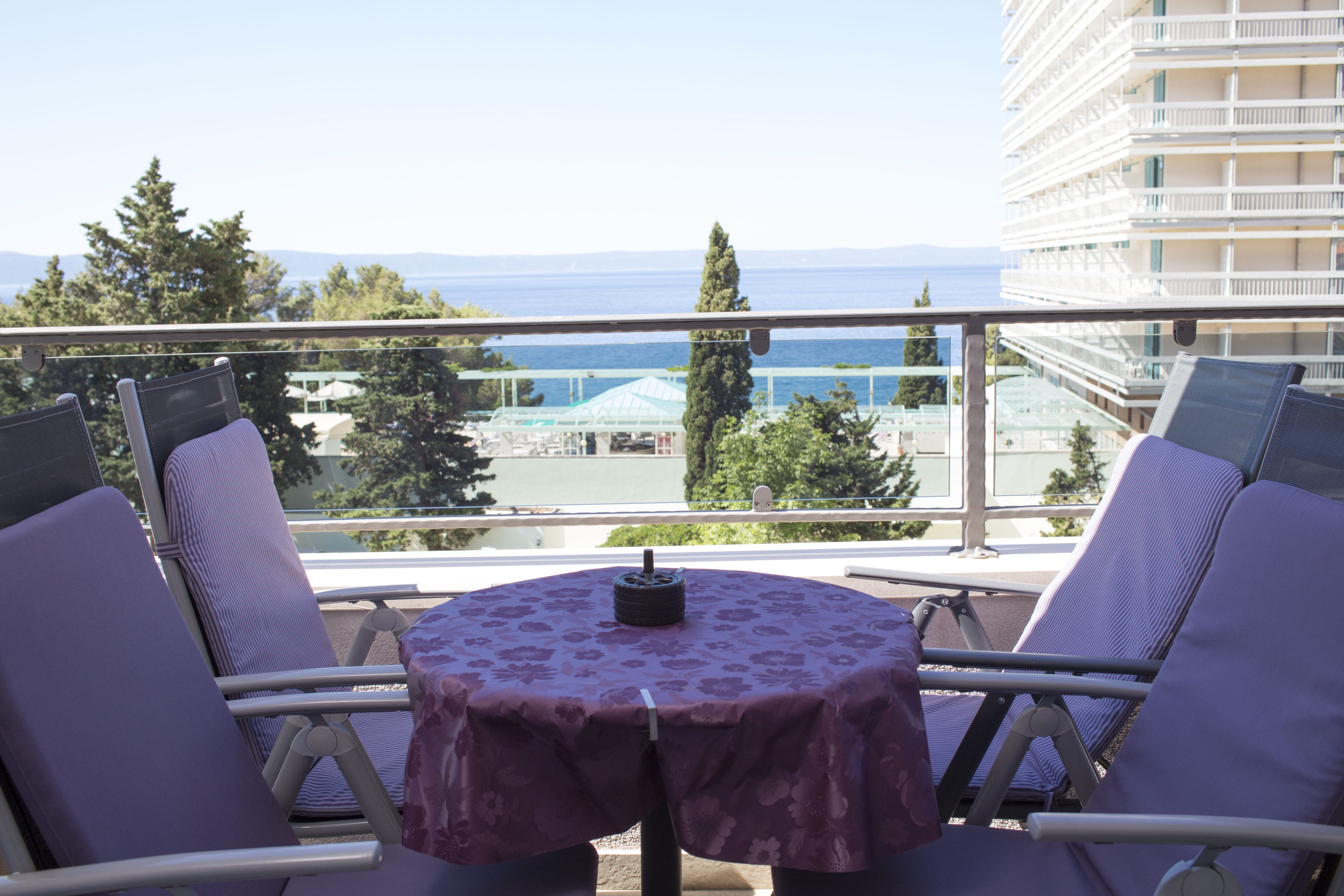 One bedroom apartment with terrace and sea view Makarska  A-e