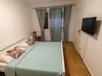 Mali Lošinj, Slaapkamer in the studio-apartment, (pet friendly) en WiFi.