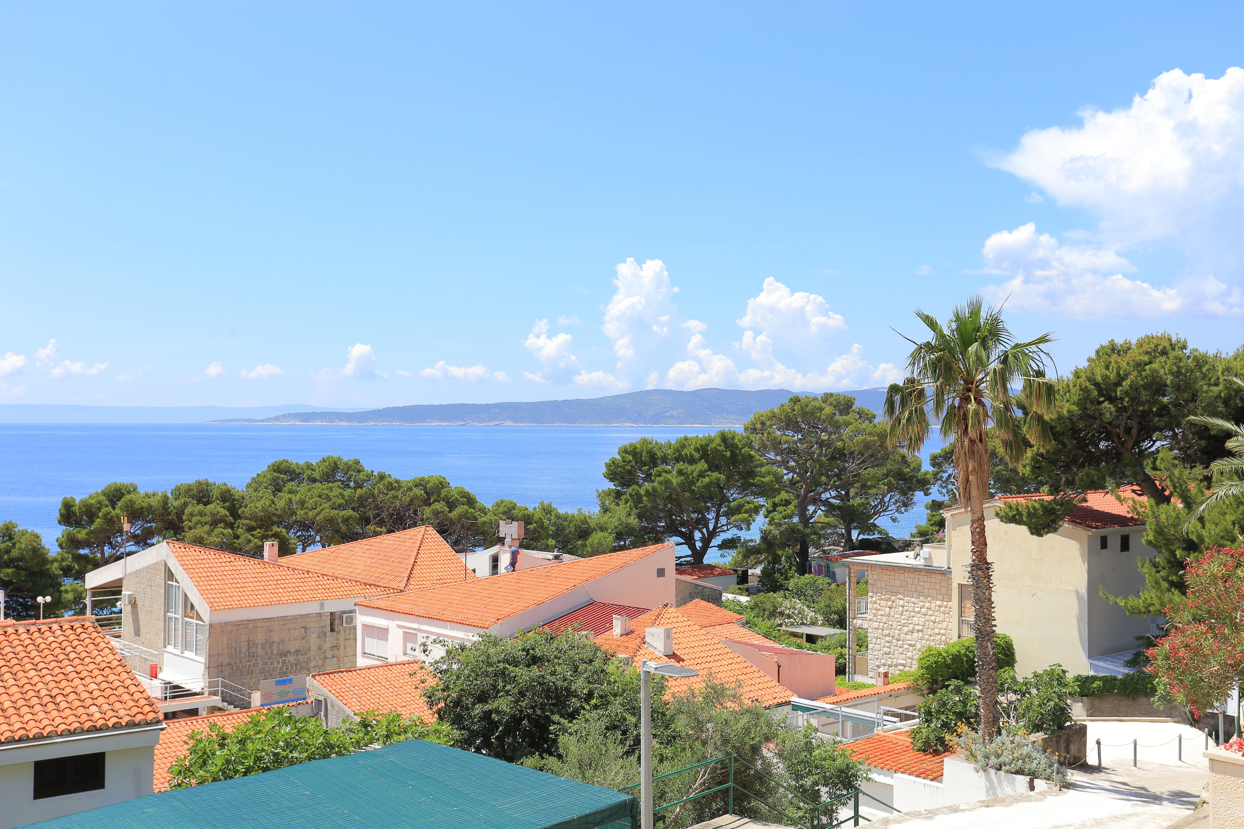 Two bedroom apartment with terrace and sea view Brela, Makarska  A-b