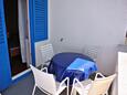Terrace Metajna, Terrace in the room, with a sea view, (pet friendly) and WiFi.