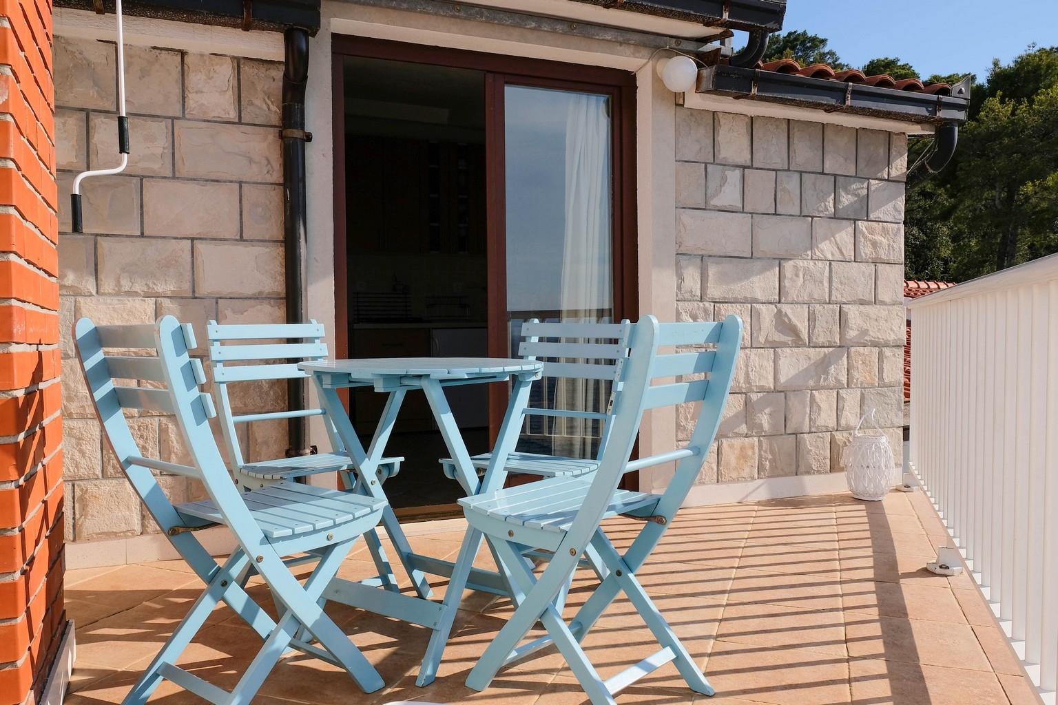 One bedroom apartment with terrace and sea view Prigradica, Korčula  A-e