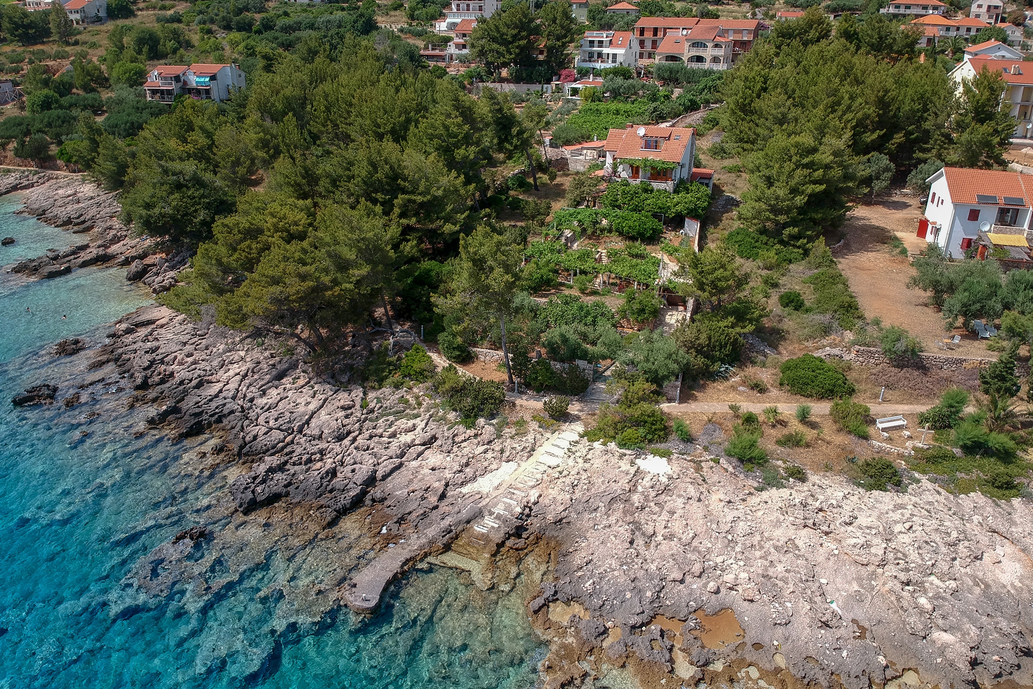 Jednosobni apartman uz plažu Zavala, Hvar  A-a