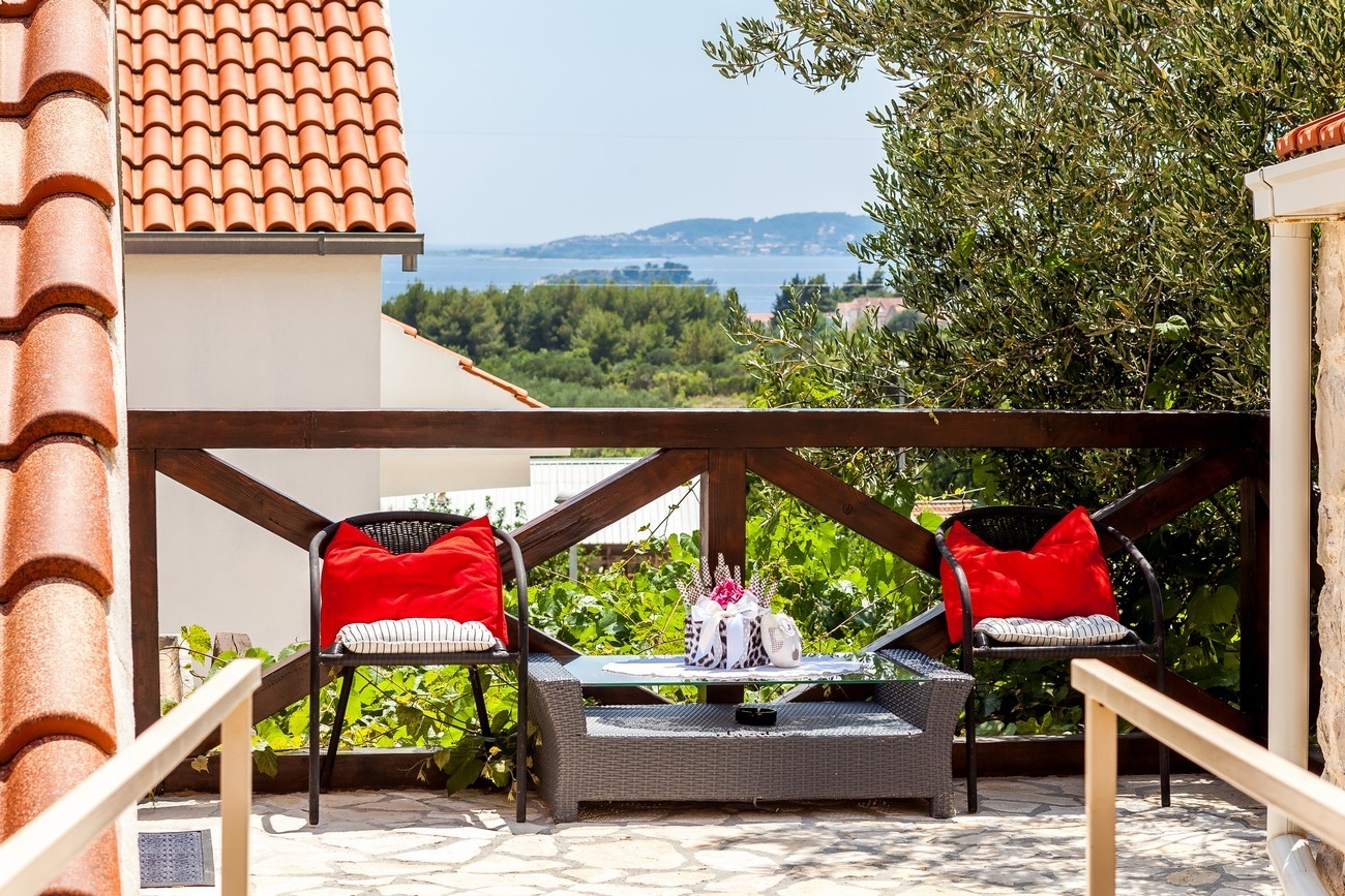 Comfortable and spacious house with terrace and sea view Orebić, Pelješac  K