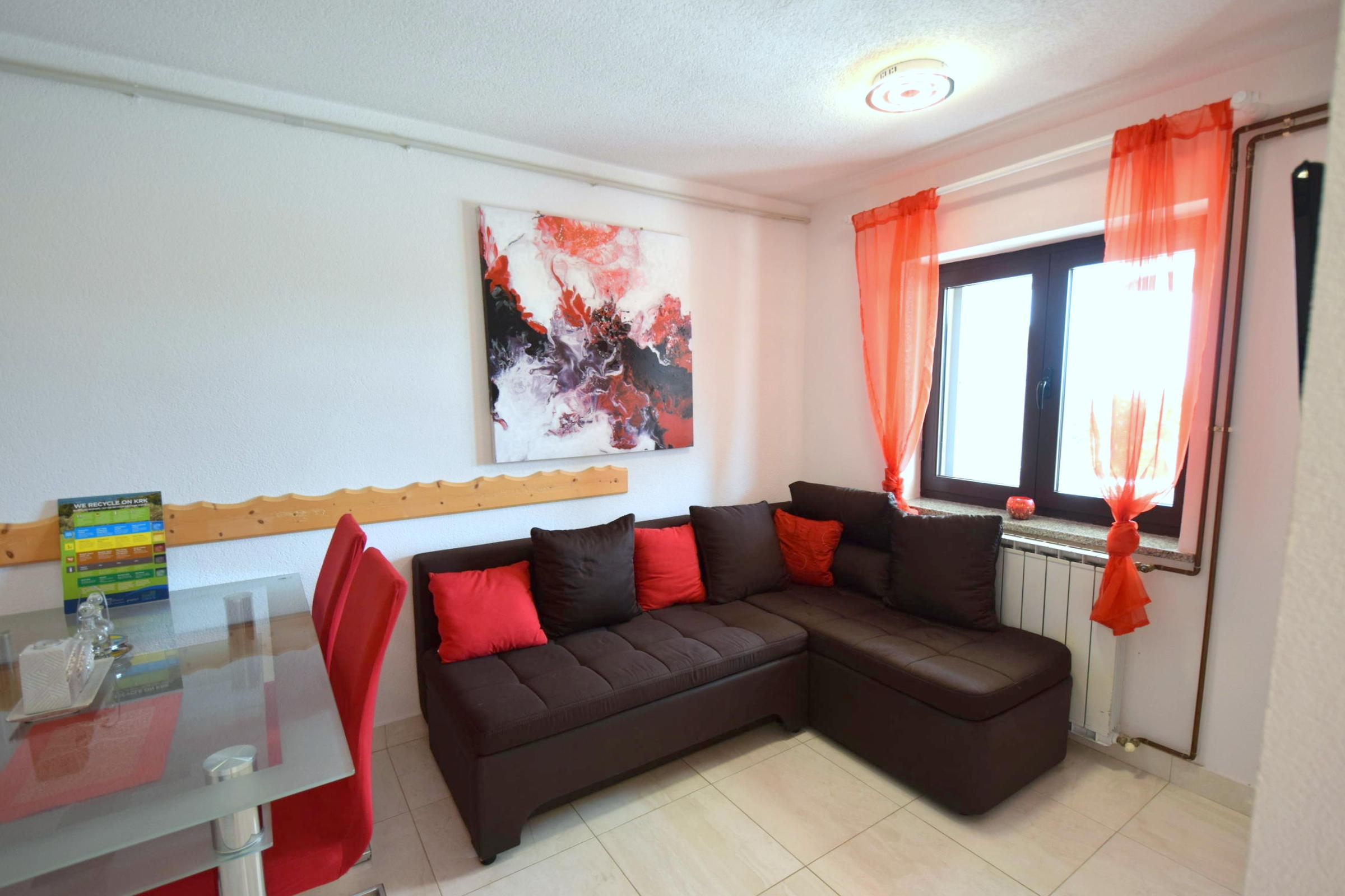 Two bedroom apartment with terrace Omišalj, Krk (A-20617-a)