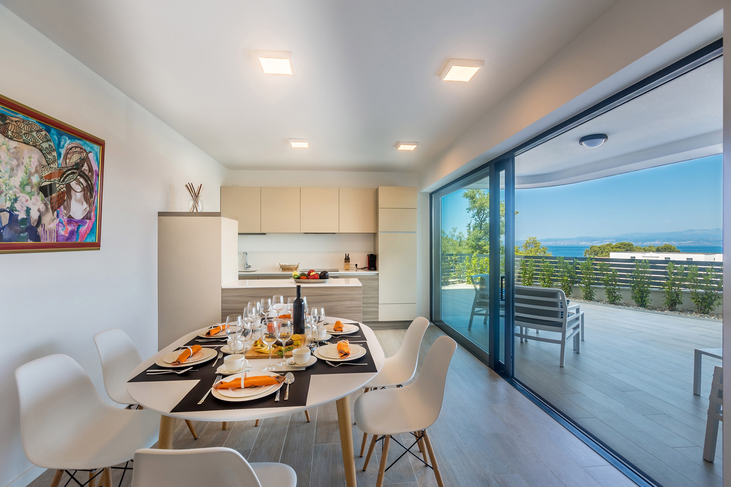 Two bedroom apartment with terrace Vantačići, Krk  A-a