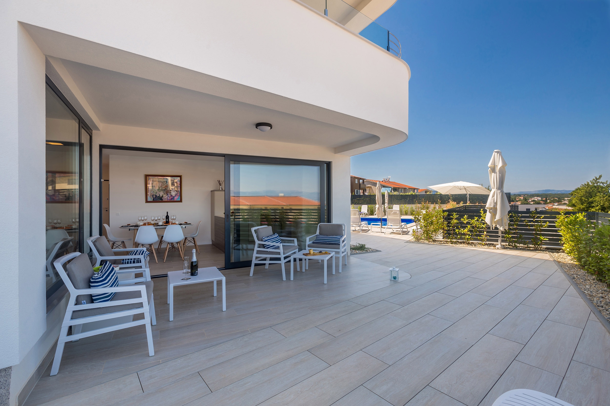 Two bedroom apartment with terrace Vantačići, Krk  A-a
