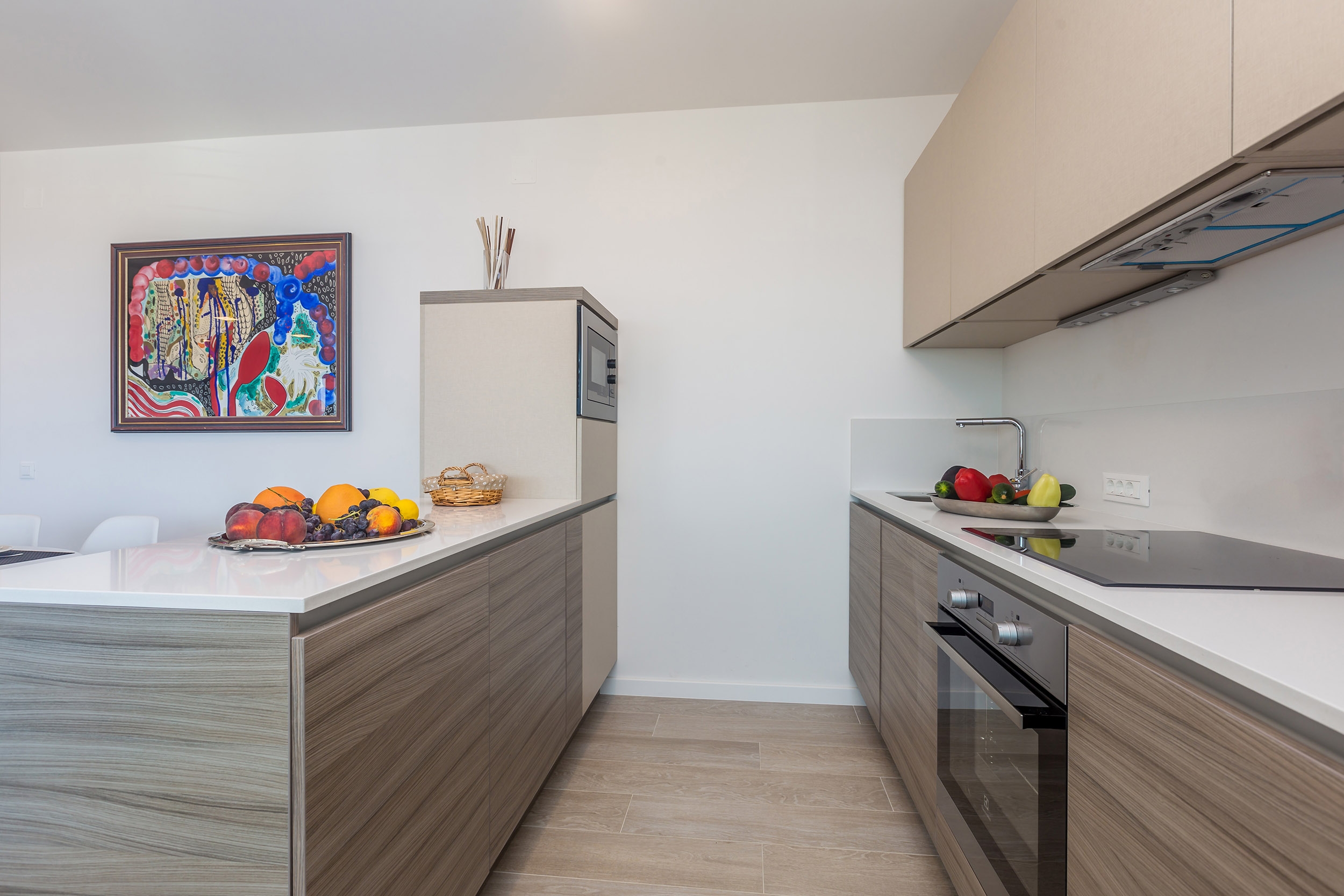 Two bedroom apartment with terrace and sea view Vantačići, Krk  A-b