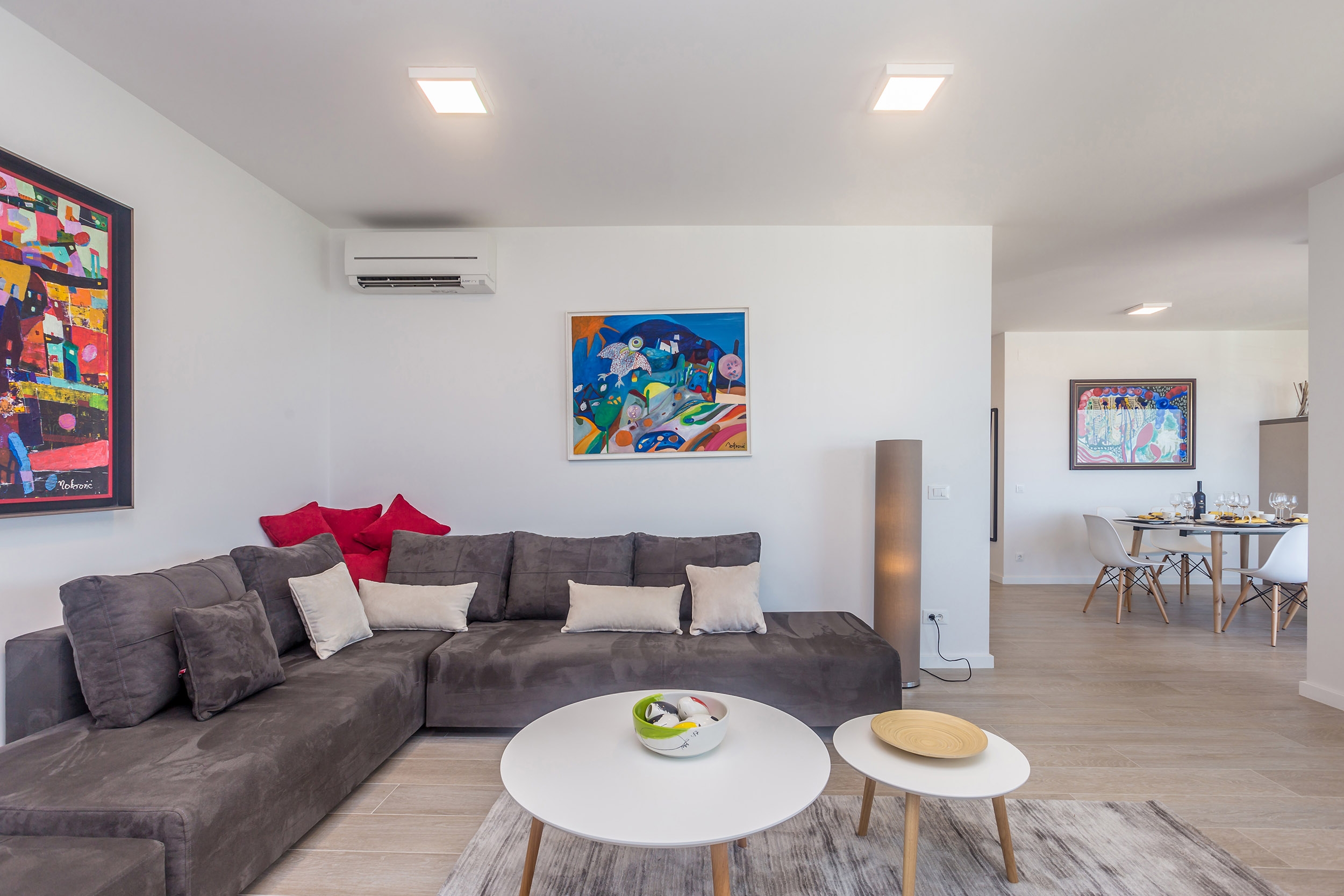 Two bedroom apartment with terrace and sea view Vantačići, Krk  A-b