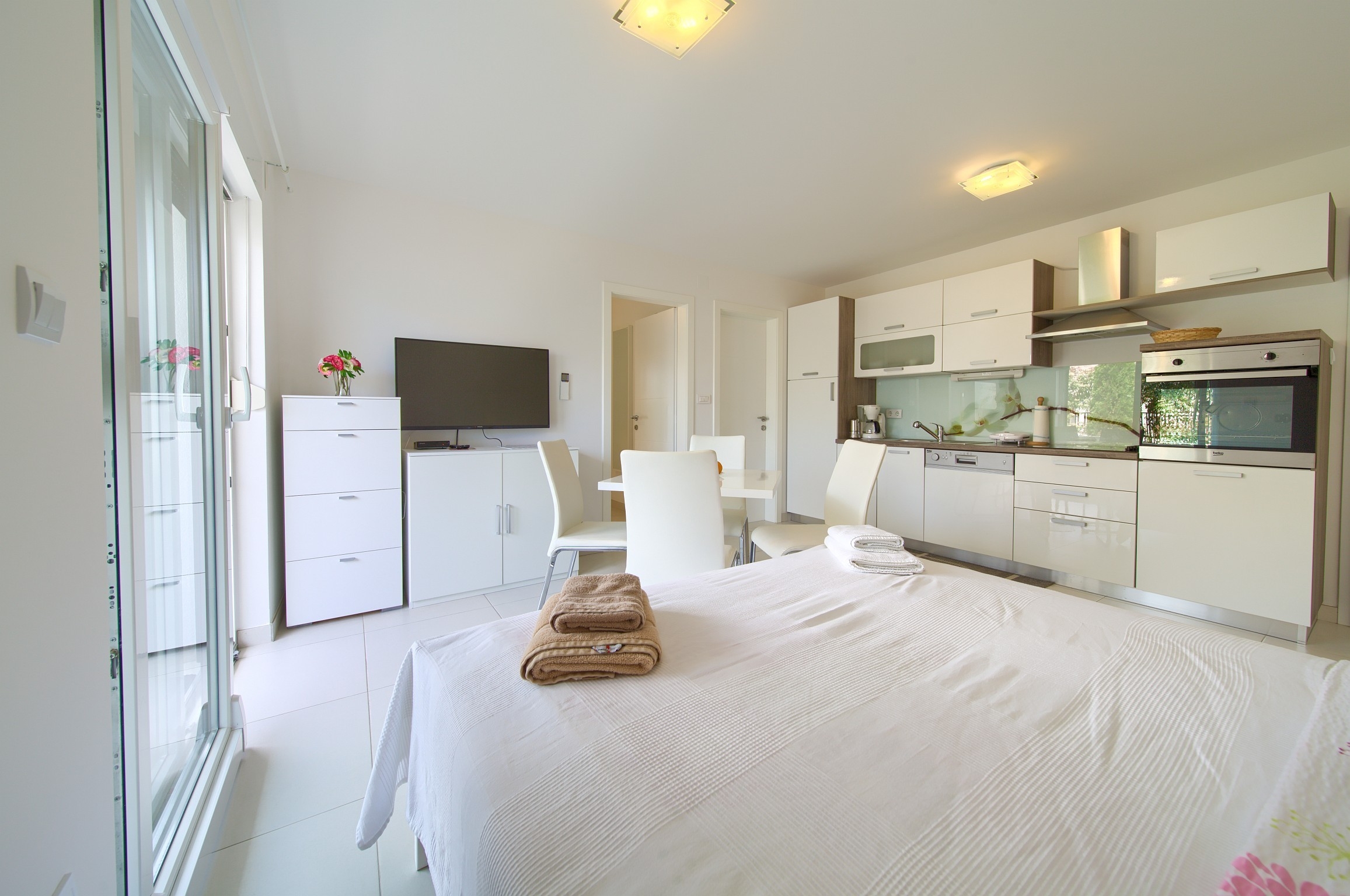 One bedroom apartment with terrace Vantačići, Krk  A-a