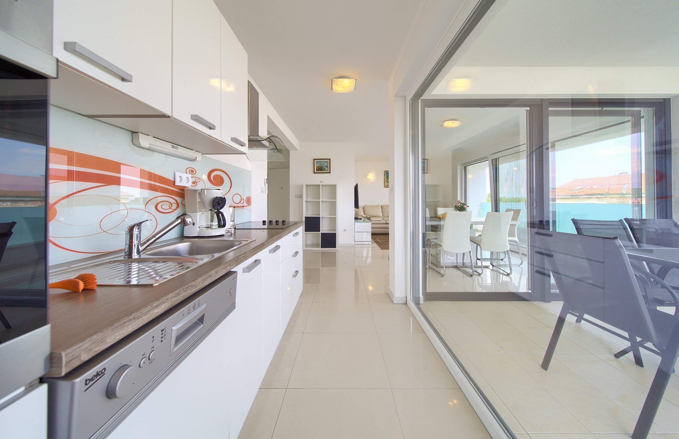 Two bedroom apartment with terrace Vantačići, Krk  A-b