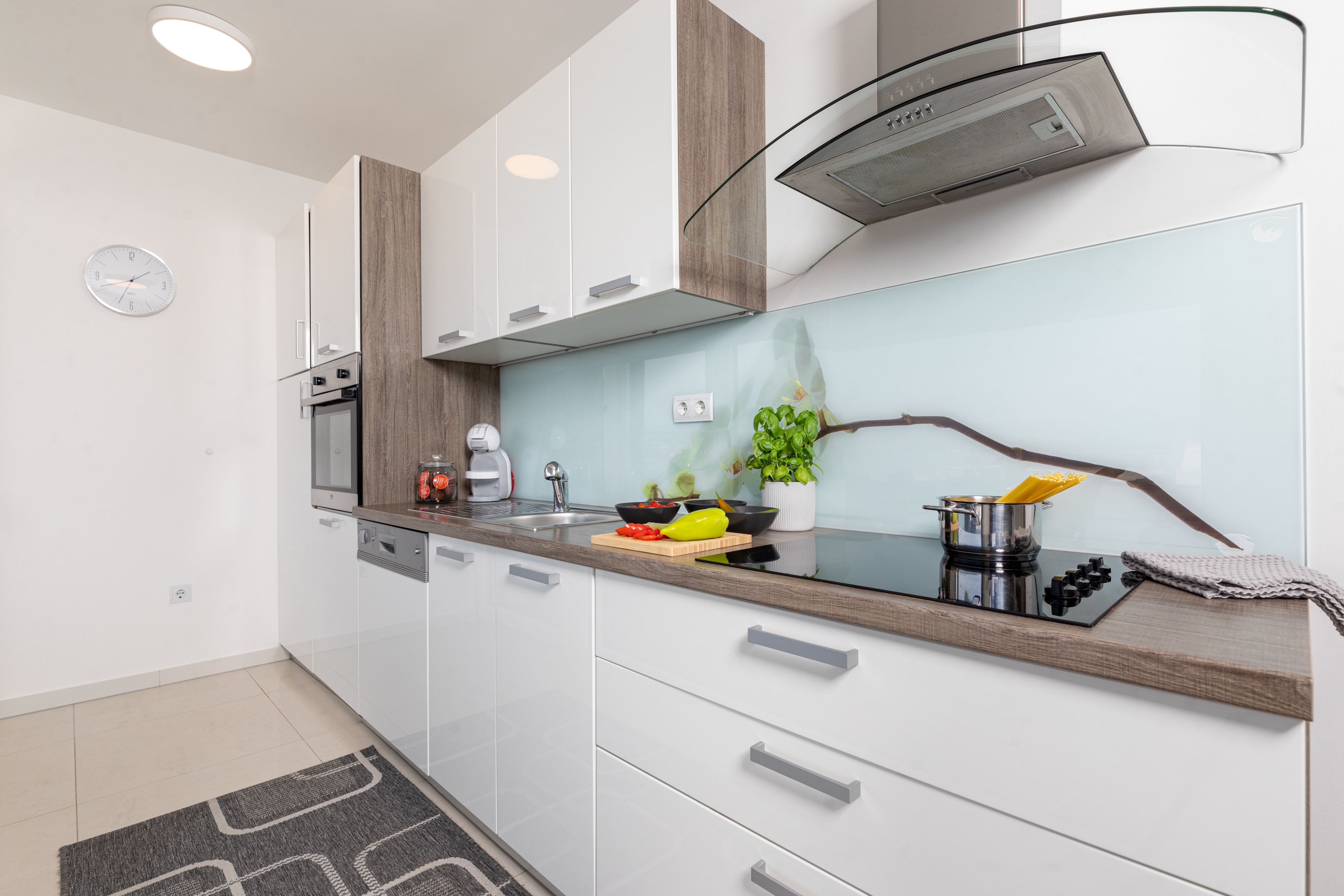 Two bedroom apartment with terrace and sea view Vantačići, Krk  A-d