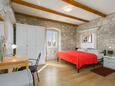 Poreč, Spalnica v nastanitvi vrste room, dostopna klima in WiFi.
