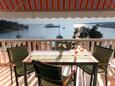 Gradina, Terrace in the apartment, with a sea view and WiFi.