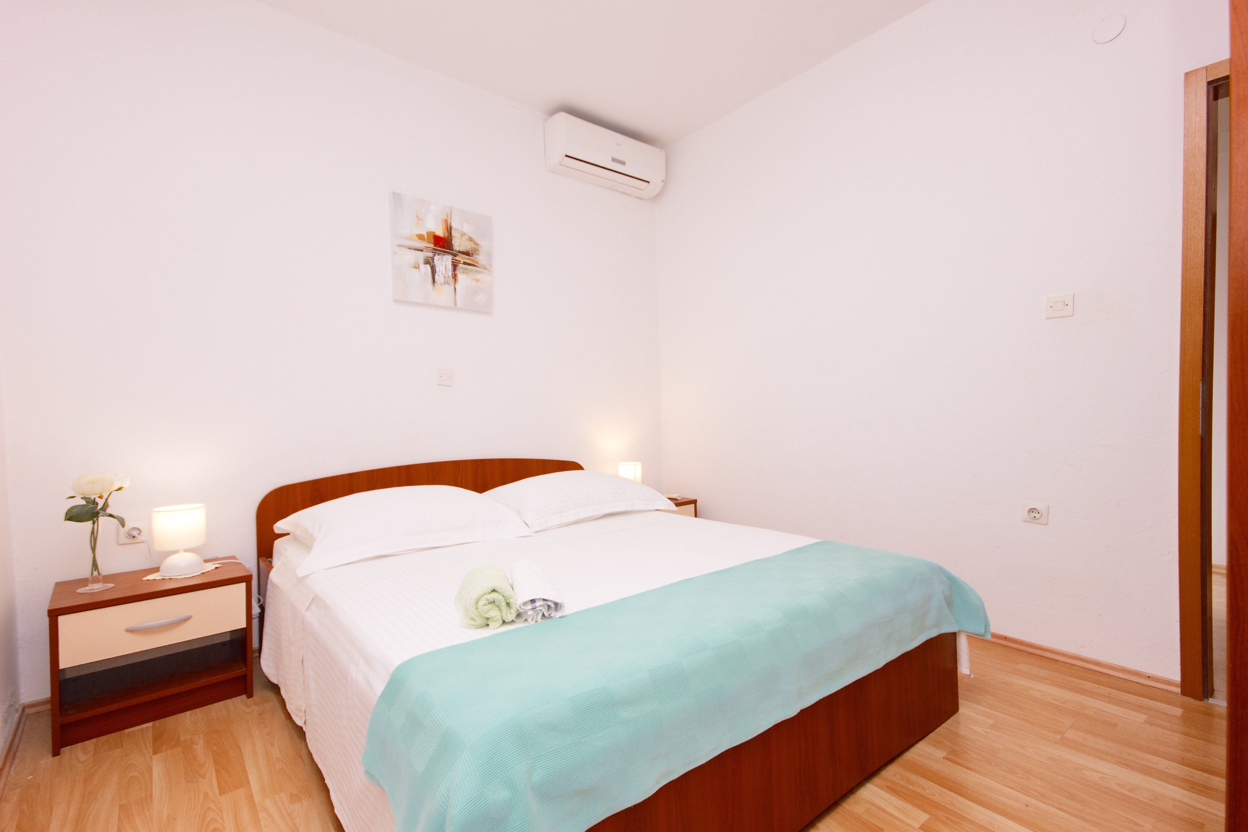 Two bedroom apartment with terrace and sea view Cove Gradina, Korčula  A-b