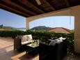 Gradina, Terrace in the apartment, with a sea view and WiFi.