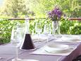 Gradina, Terrace in the apartment, with a sea view and WiFi.