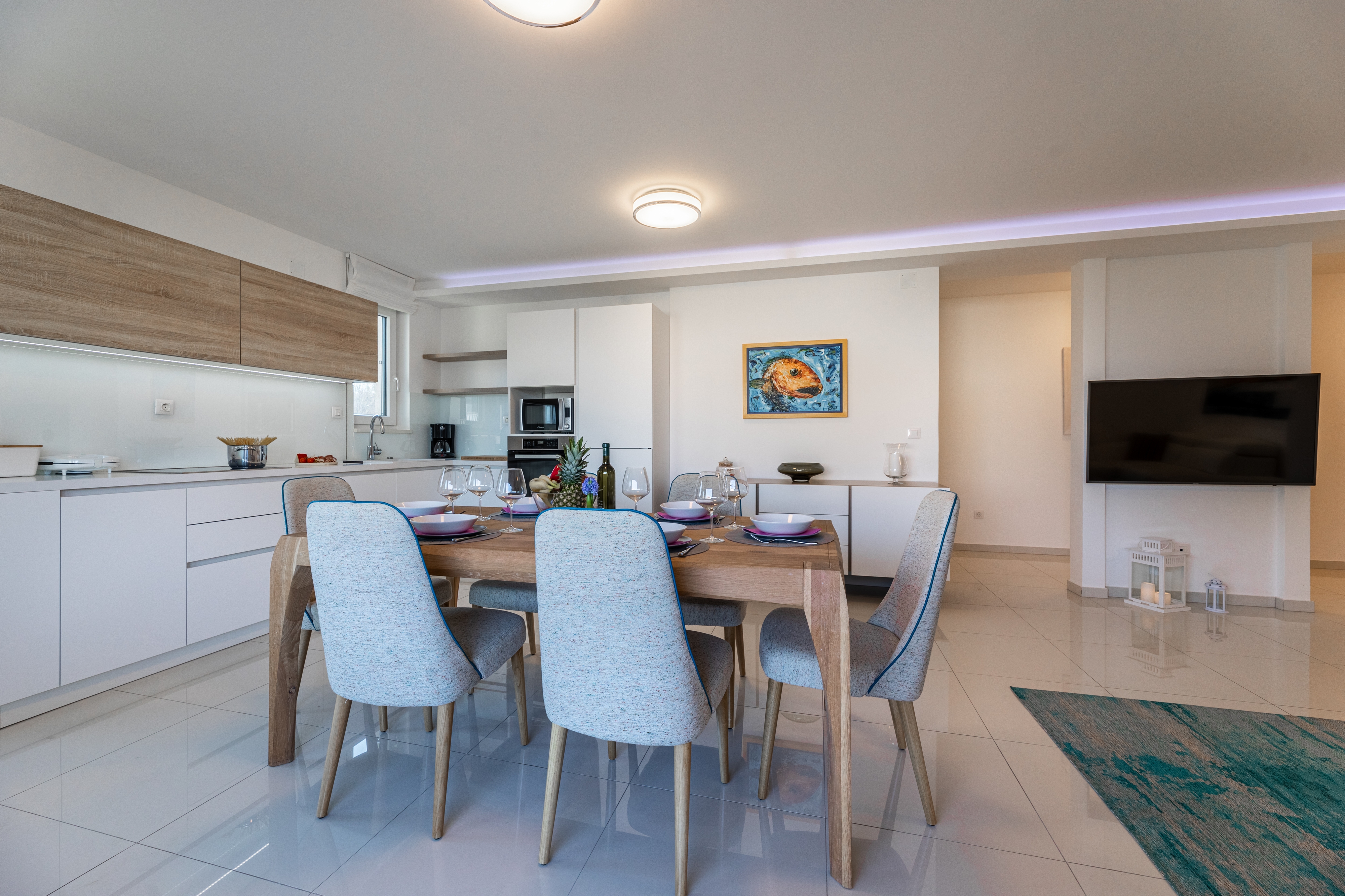 Three bedroom apartment with balcony Vantačići, Krk  A-a