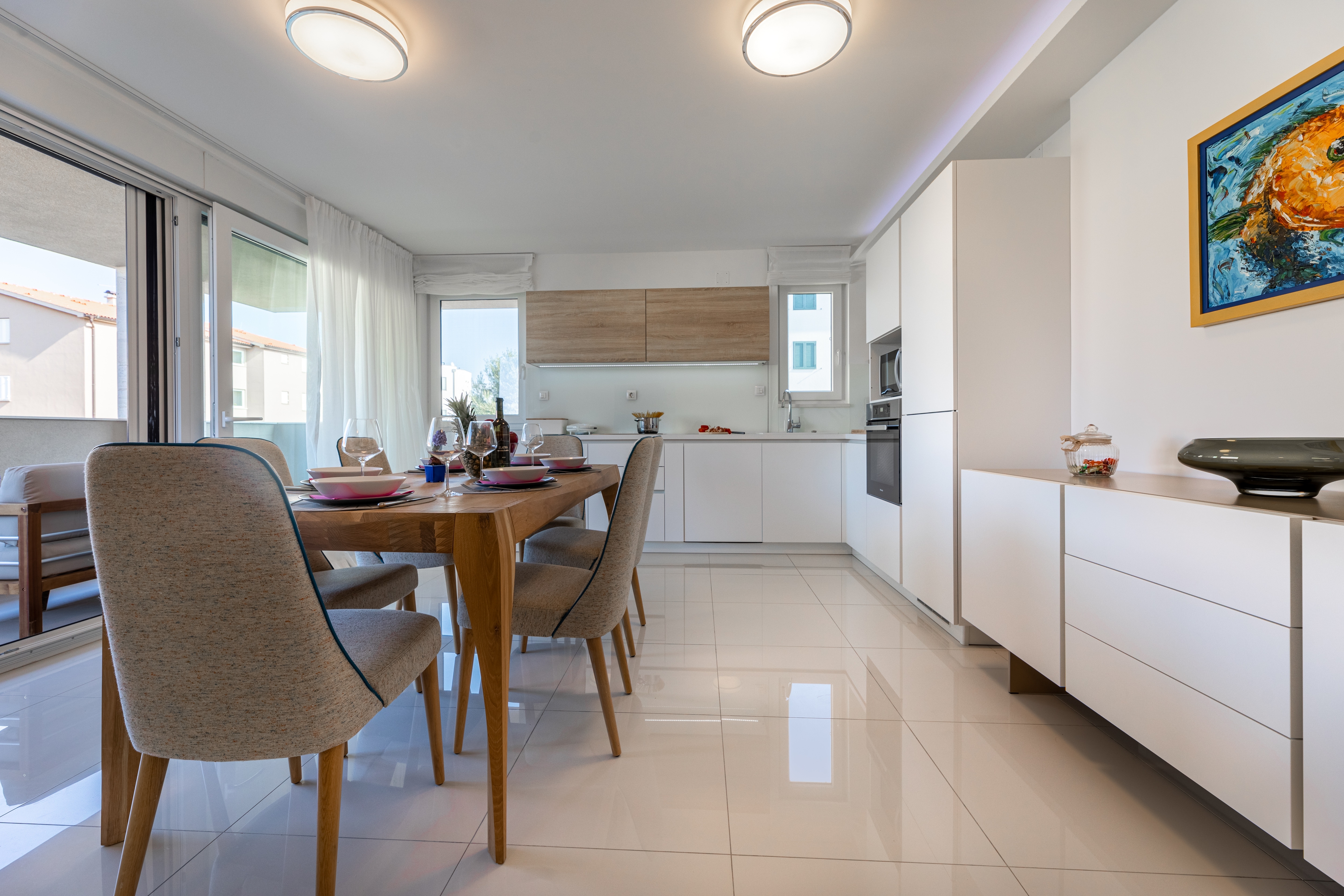 Three bedroom apartment with balcony Vantačići, Krk  A-a