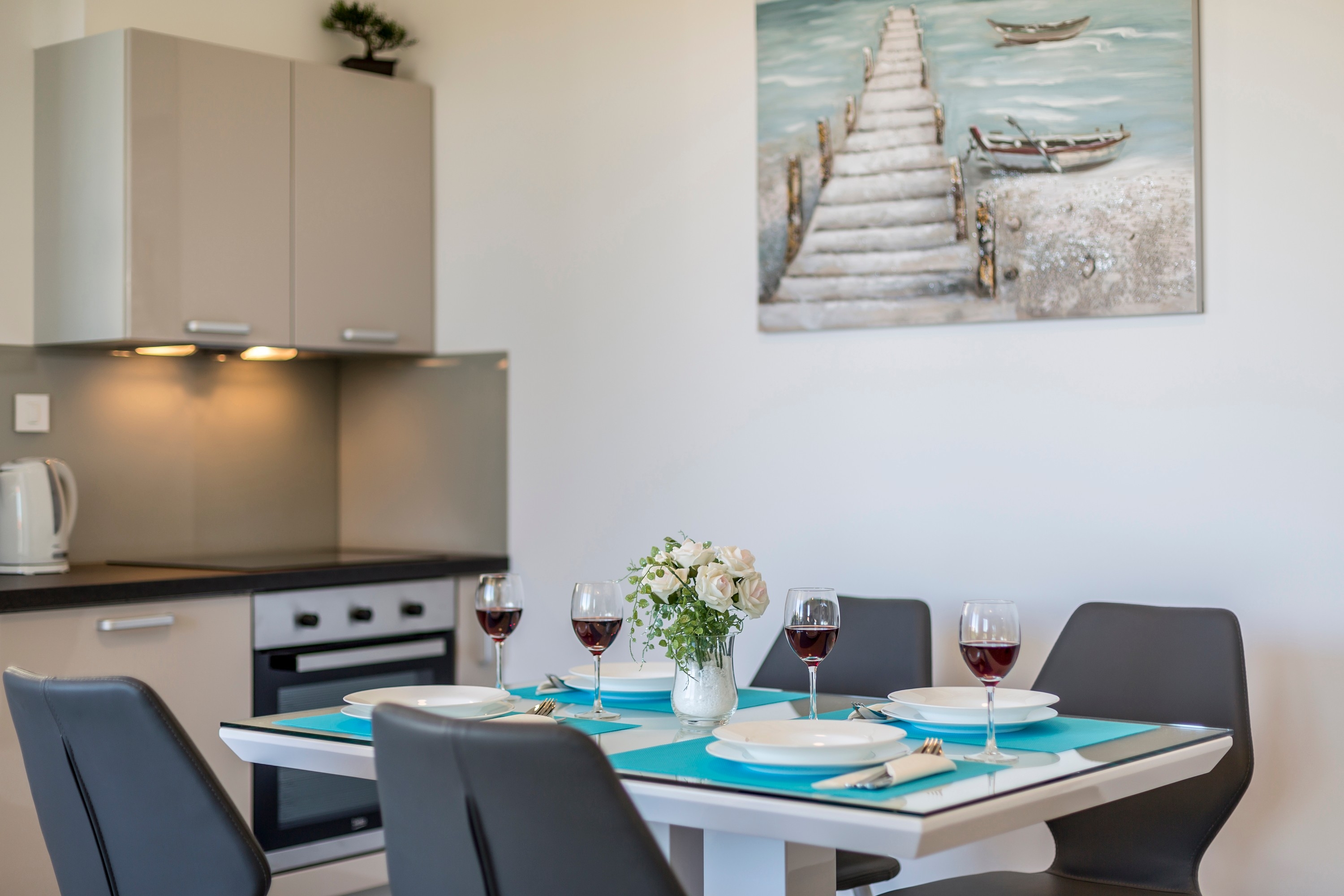 One bedroom apartment with balcony and sea view Podstrana, Split  A-b