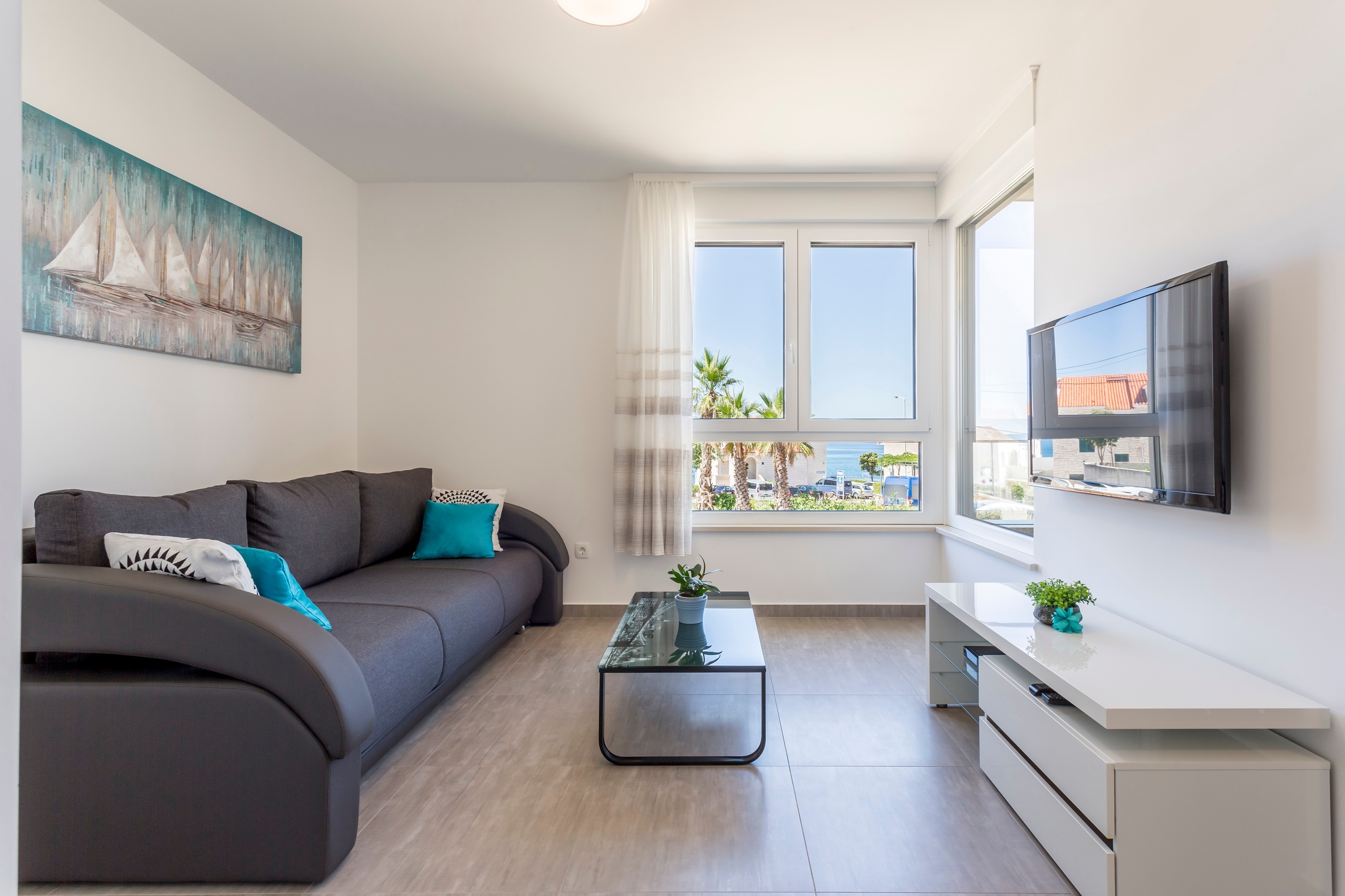 One bedroom apartment with balcony and sea view Podstrana, Split  A-b