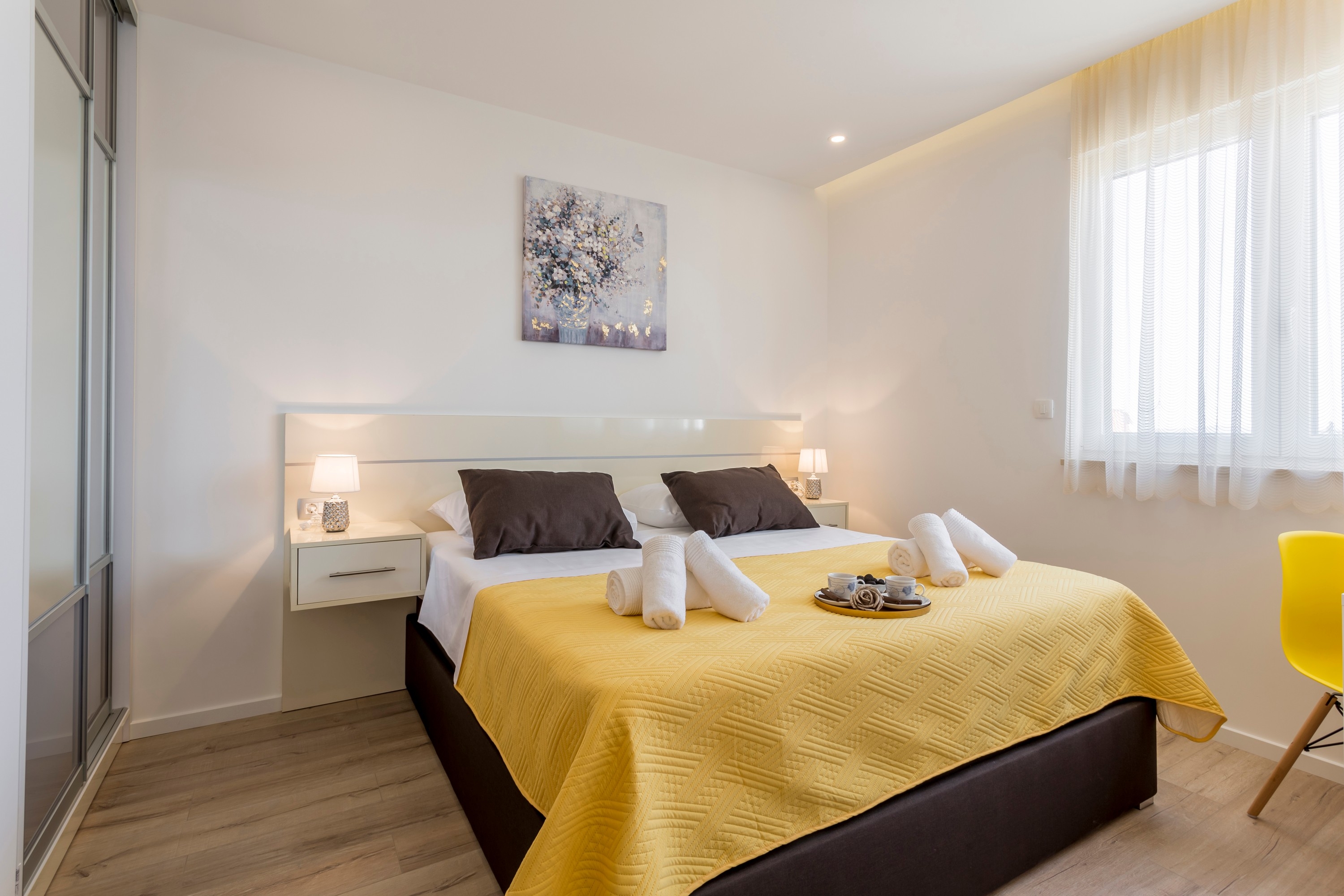 One bedroom apartment with balcony and sea view Podstrana, Split  A-c
