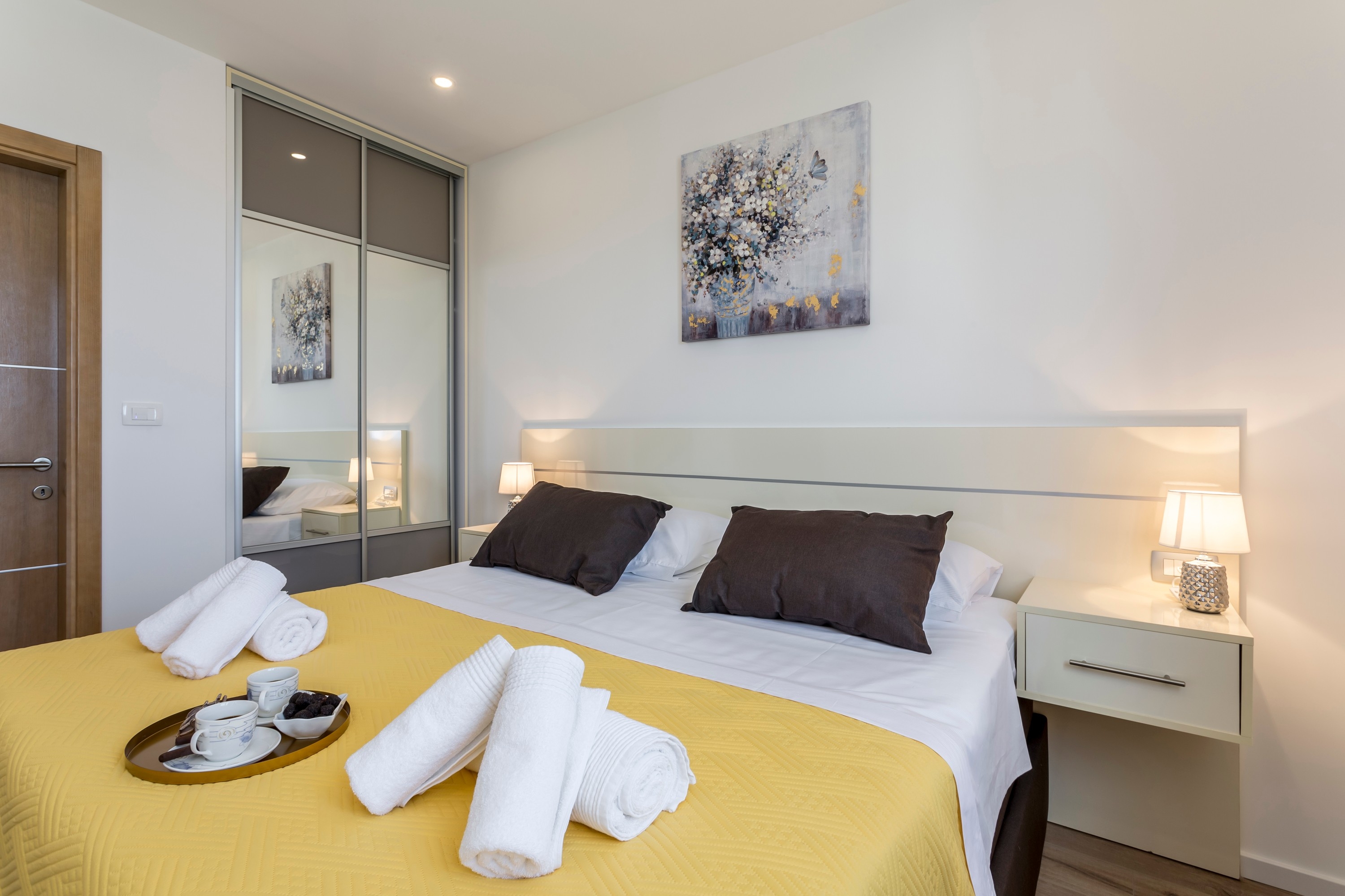 One bedroom apartment with balcony and sea view Podstrana, Split  A-c