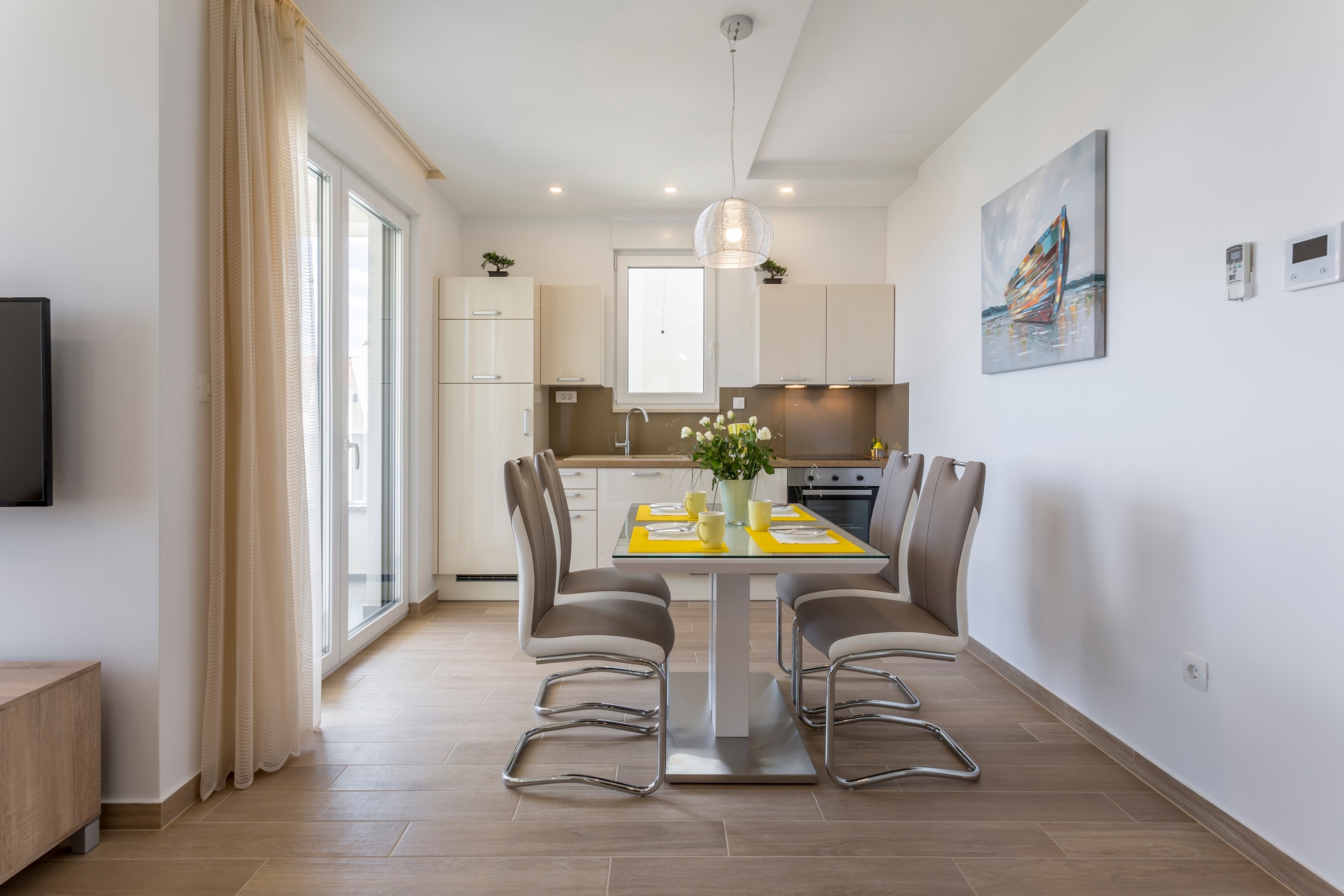 One bedroom apartment with balcony and sea view Podstrana, Split  A-c