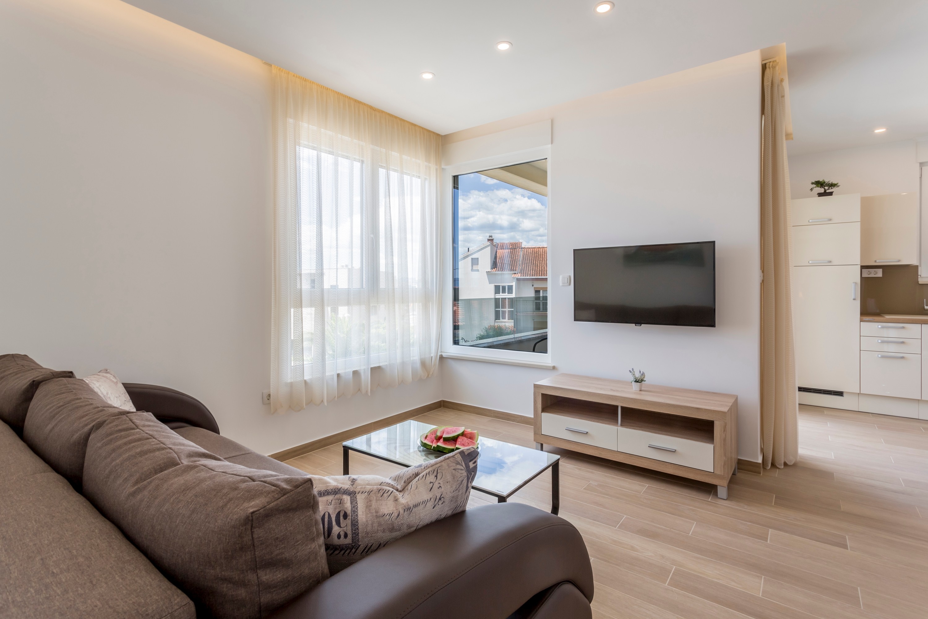 One bedroom apartment with balcony and sea view Podstrana, Split  A-c