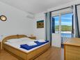 Ložnice Pokrivenik, Ložnice v ubytování typu room, s klimatizací, domácí mazlíčci povoleni a WiFi.