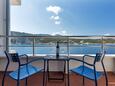Terrace Pokrivenik, Terrace in the room, with a sea view, (pet friendly) and WiFi.