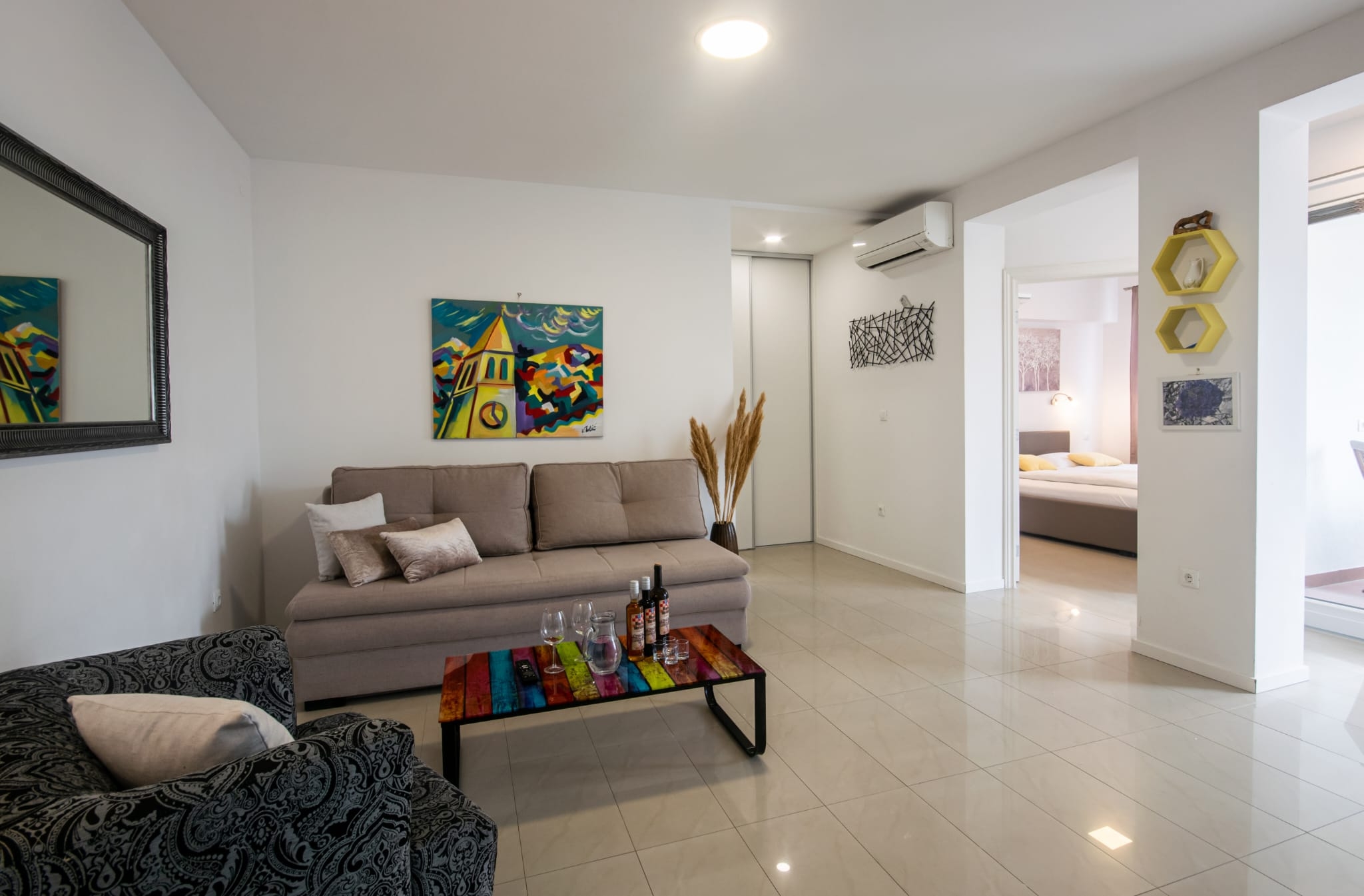 One bedroom apartment with balcony Makarska (A-20700-b)