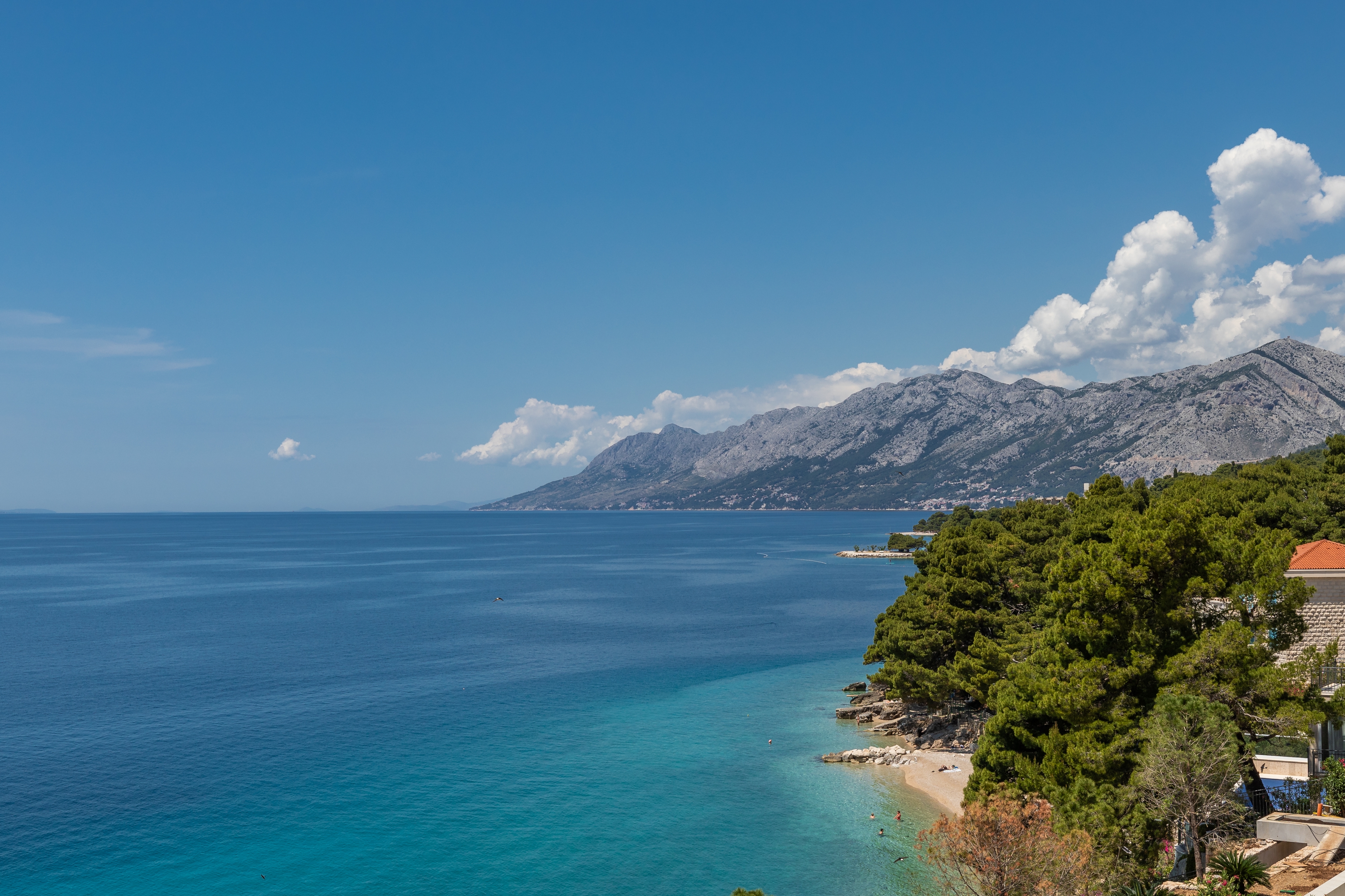 One bedroom apartment with balcony and sea view Brela, Makarska  A-a