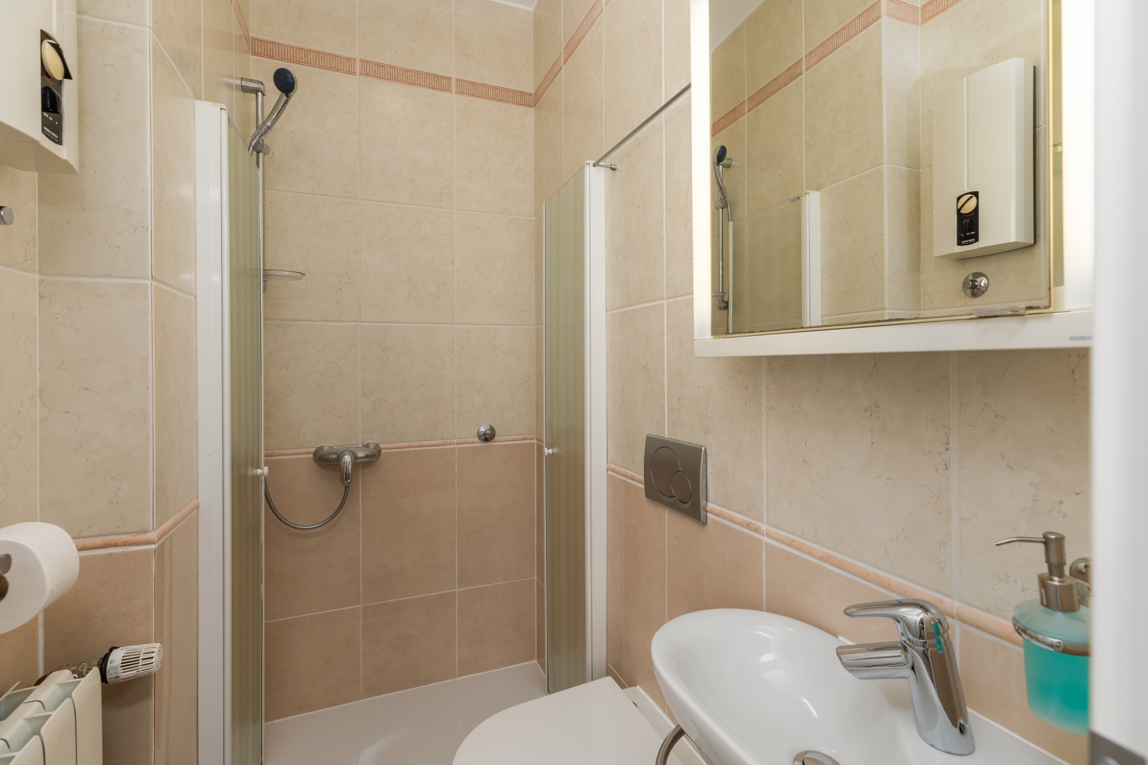 Two bedroom apartment with terrace and sea view Brela, Makarska  A-c