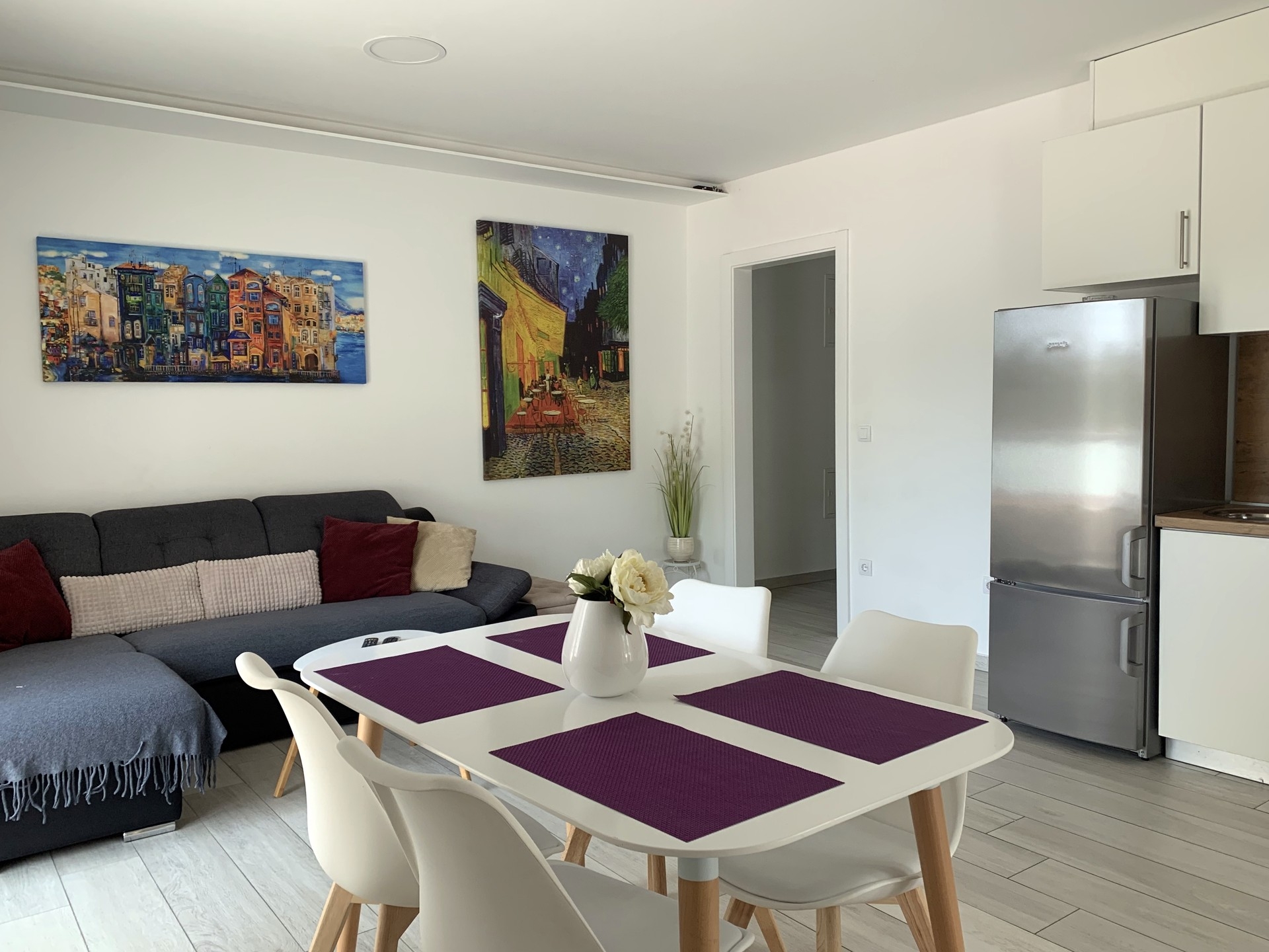 Two bedroom apartment with terrace and sea view Promajna, Makarska  A-k