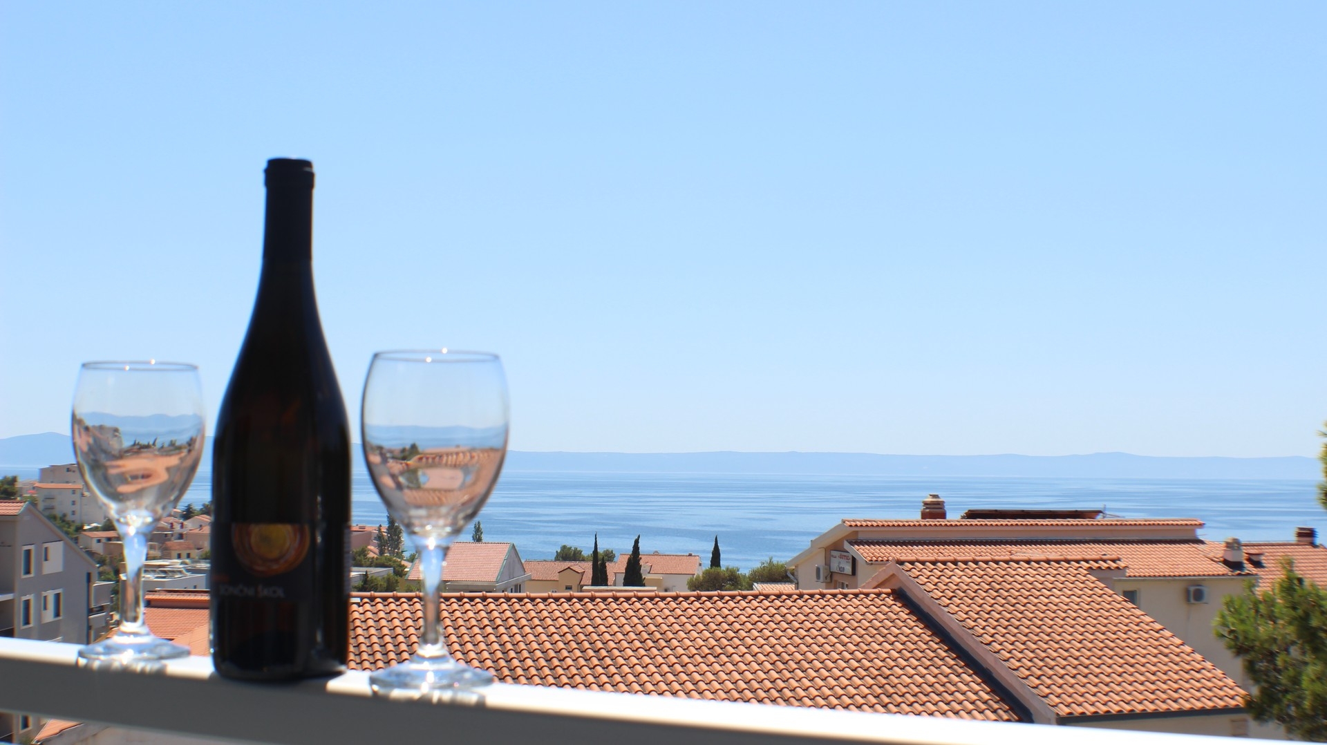 Two bedroom apartment with balcony and sea view Promajna, Makarska  A-l