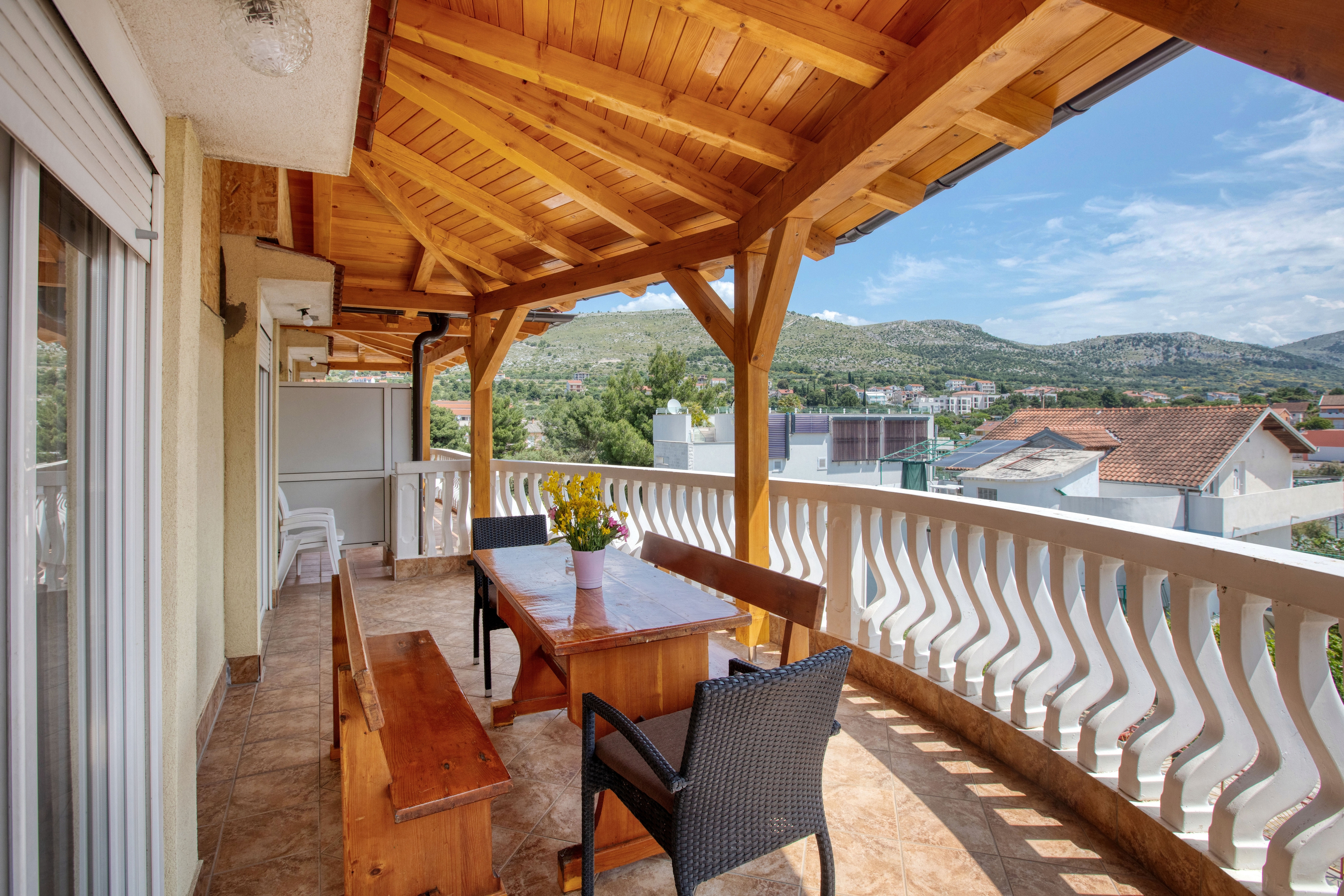 Two bedroom apartment with terrace and sea view Grebaštica, Šibenik  A-a