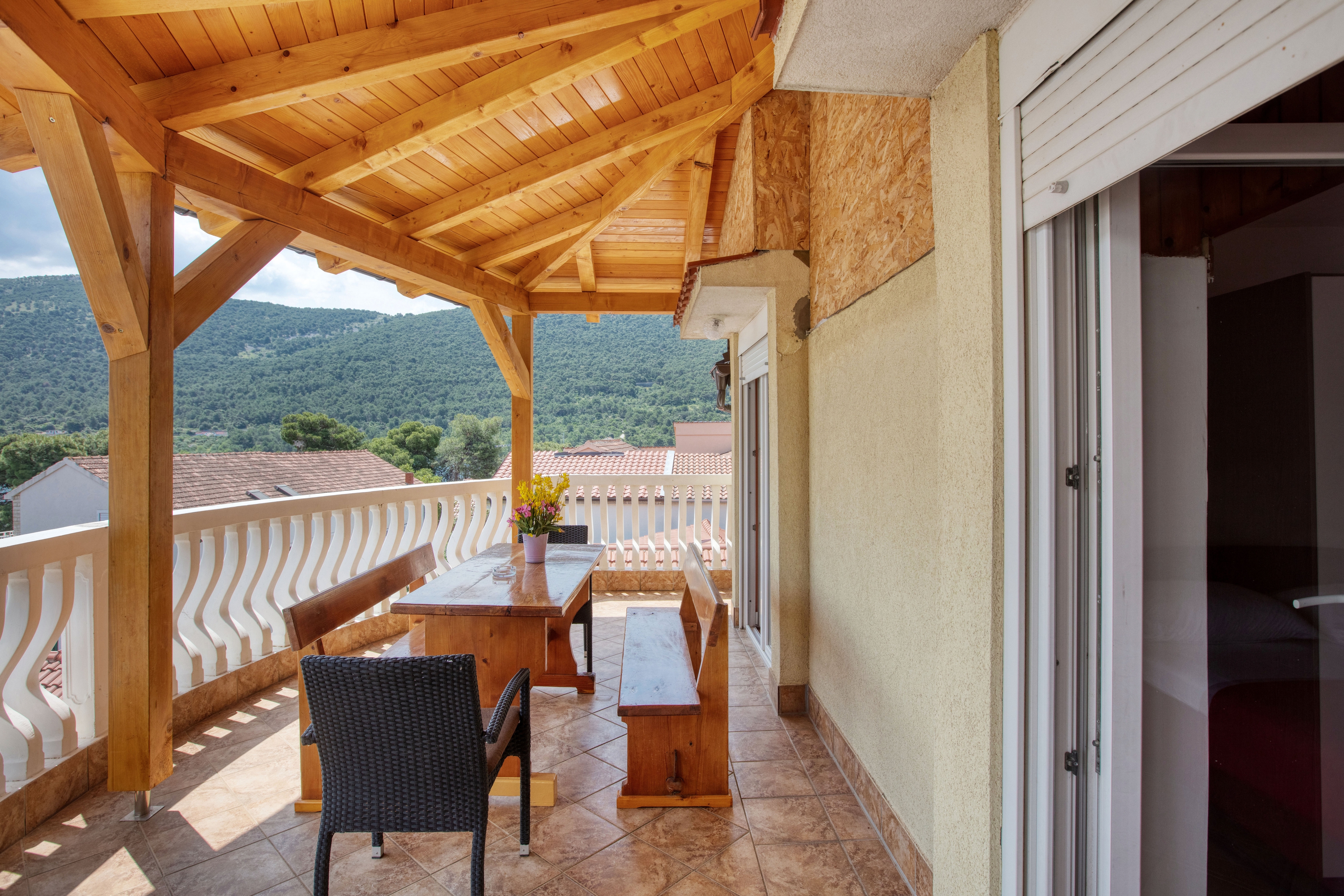 Two bedroom apartment with terrace and sea view Grebaštica, Šibenik  A-a