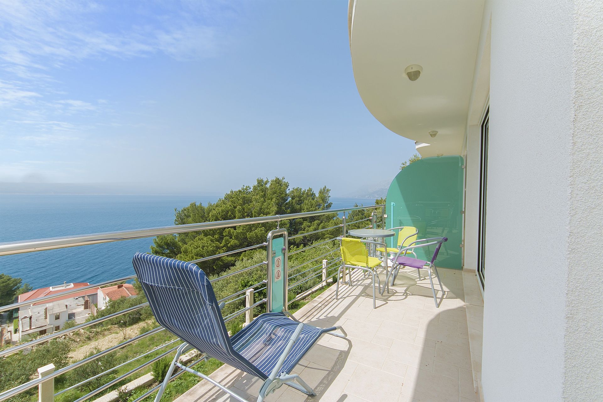 Two bedroom apartment with balcony and sea view Brela, Makarska  A-a
