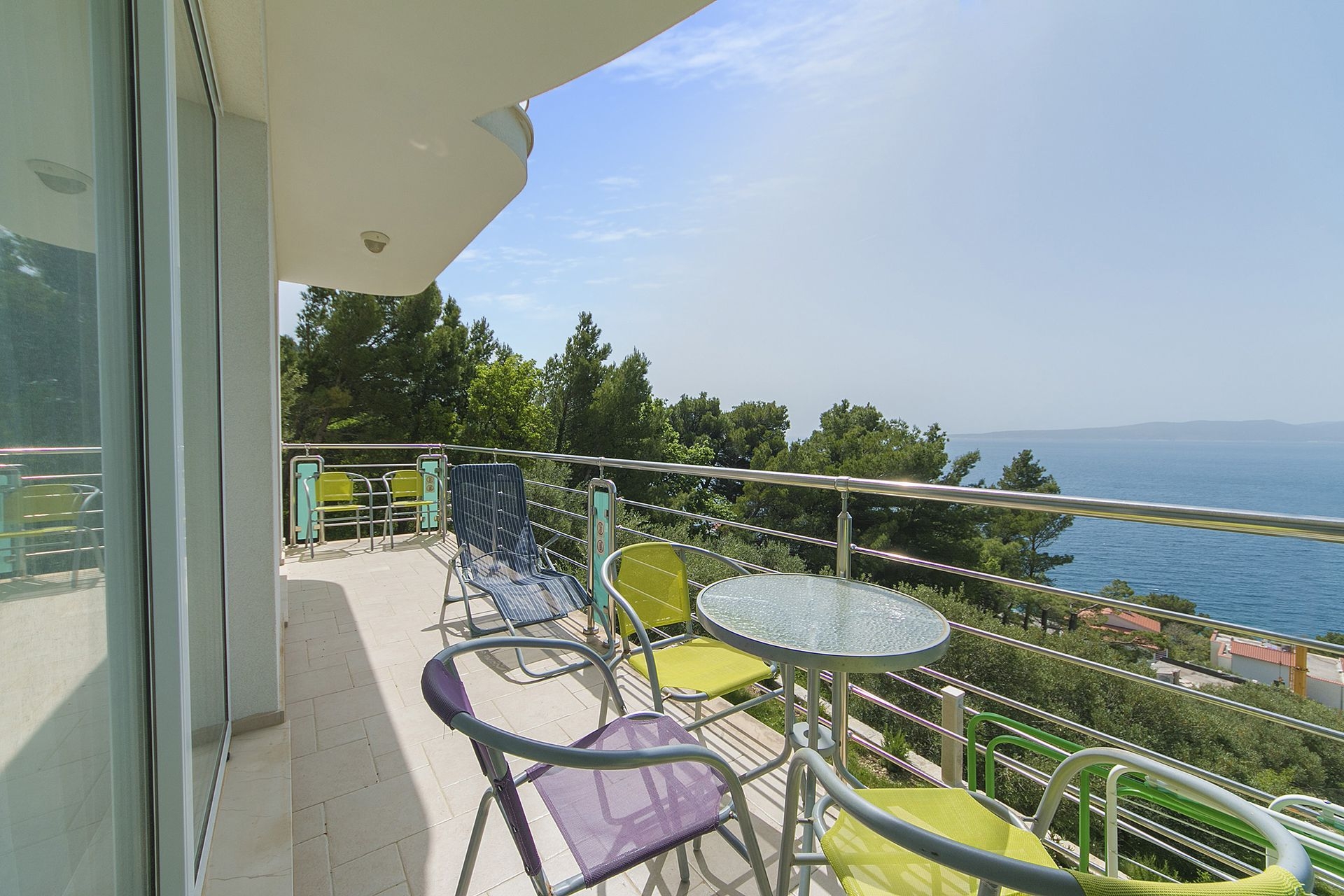 Two bedroom apartment with balcony and sea view Brela, Makarska  A-a