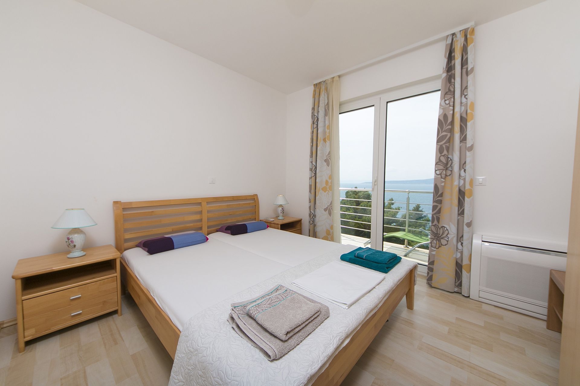 Two bedroom apartment with balcony and sea view Brela, Makarska  A-b
