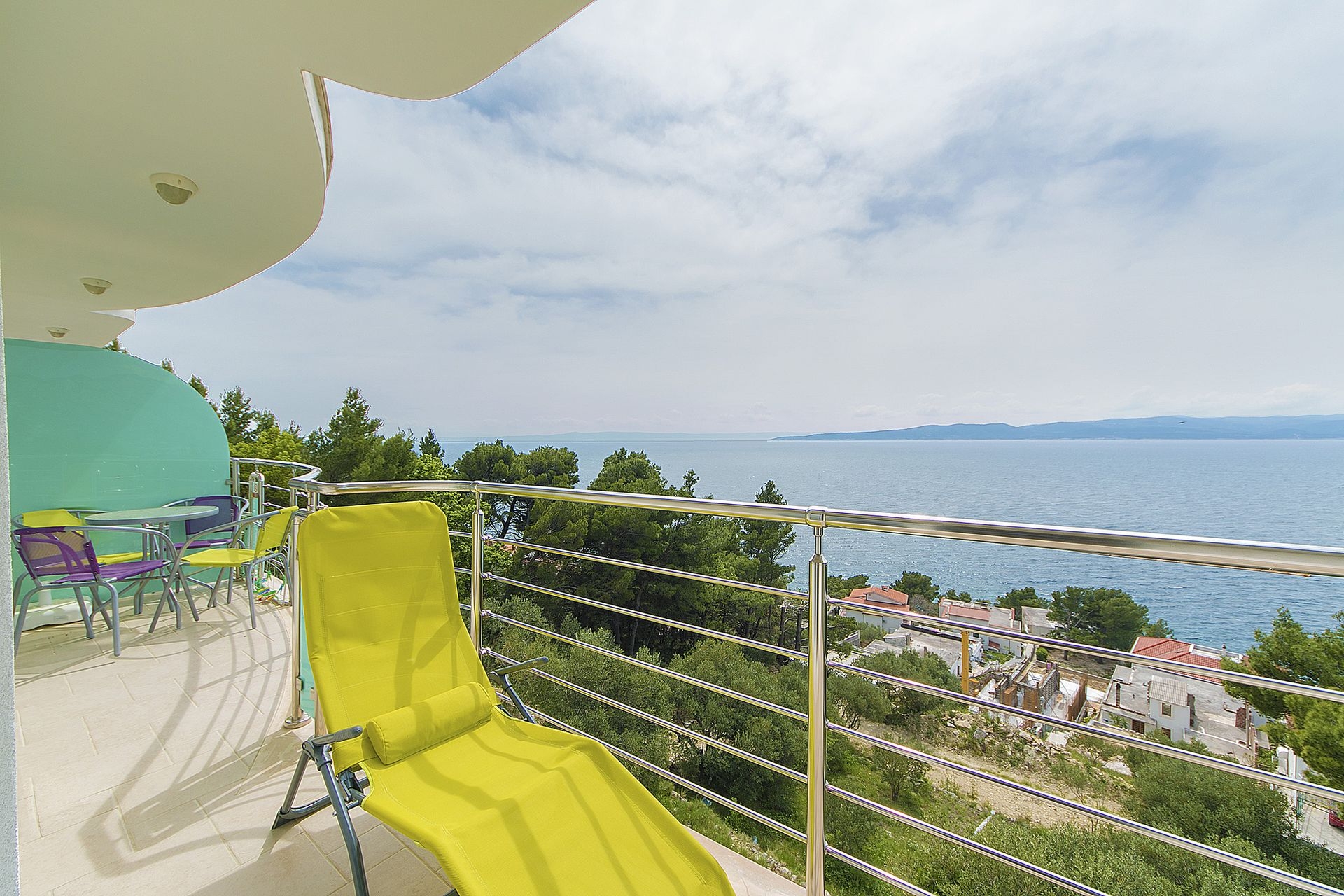 Two bedroom apartment with balcony and sea view Brela, Makarska  A-e