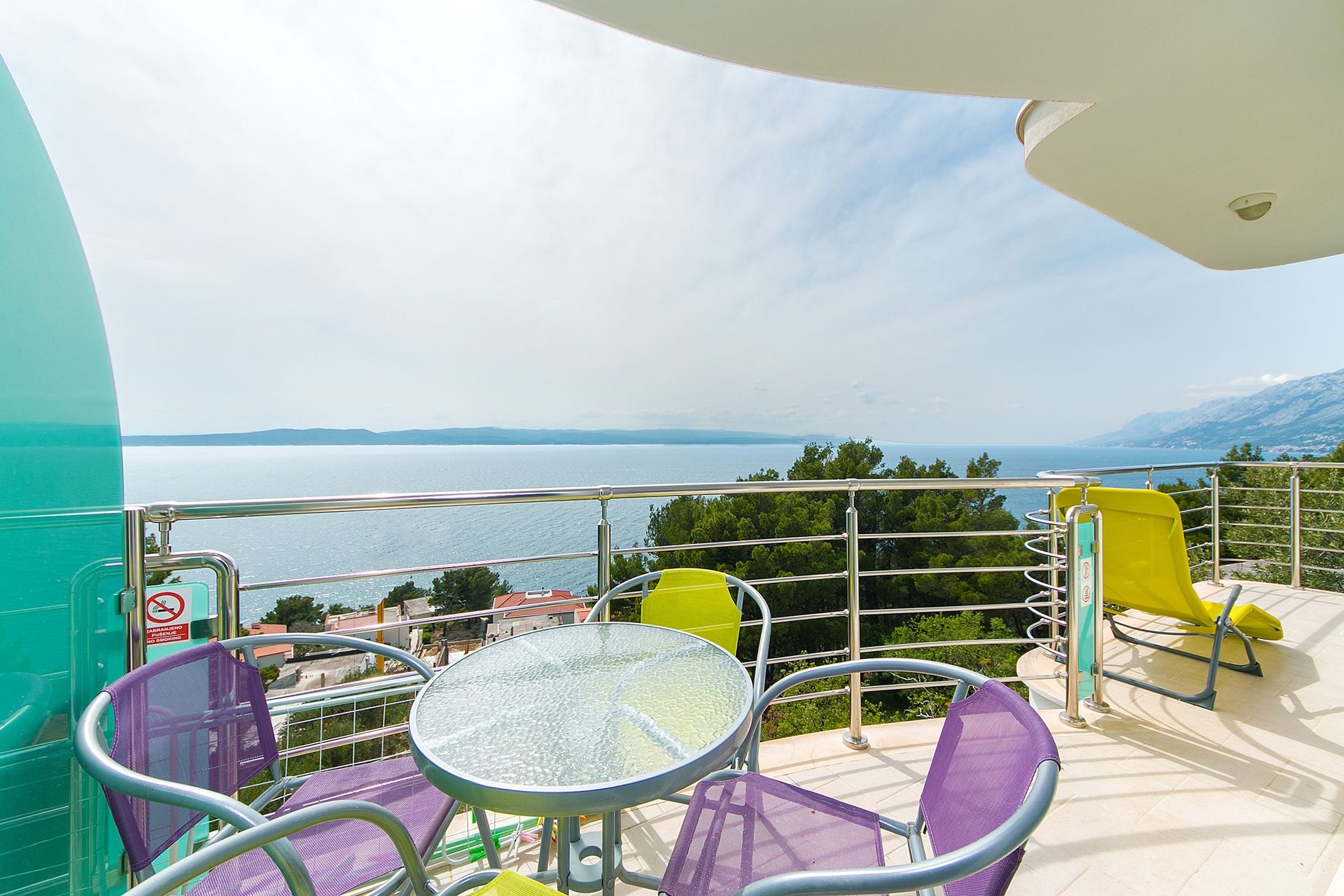 Two bedroom apartment with balcony and sea view Brela, Makarska  A-e
