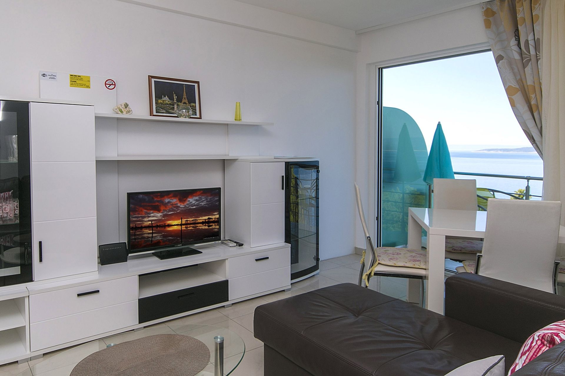 Two bedroom apartment with balcony and sea view Brela, Makarska  A-e