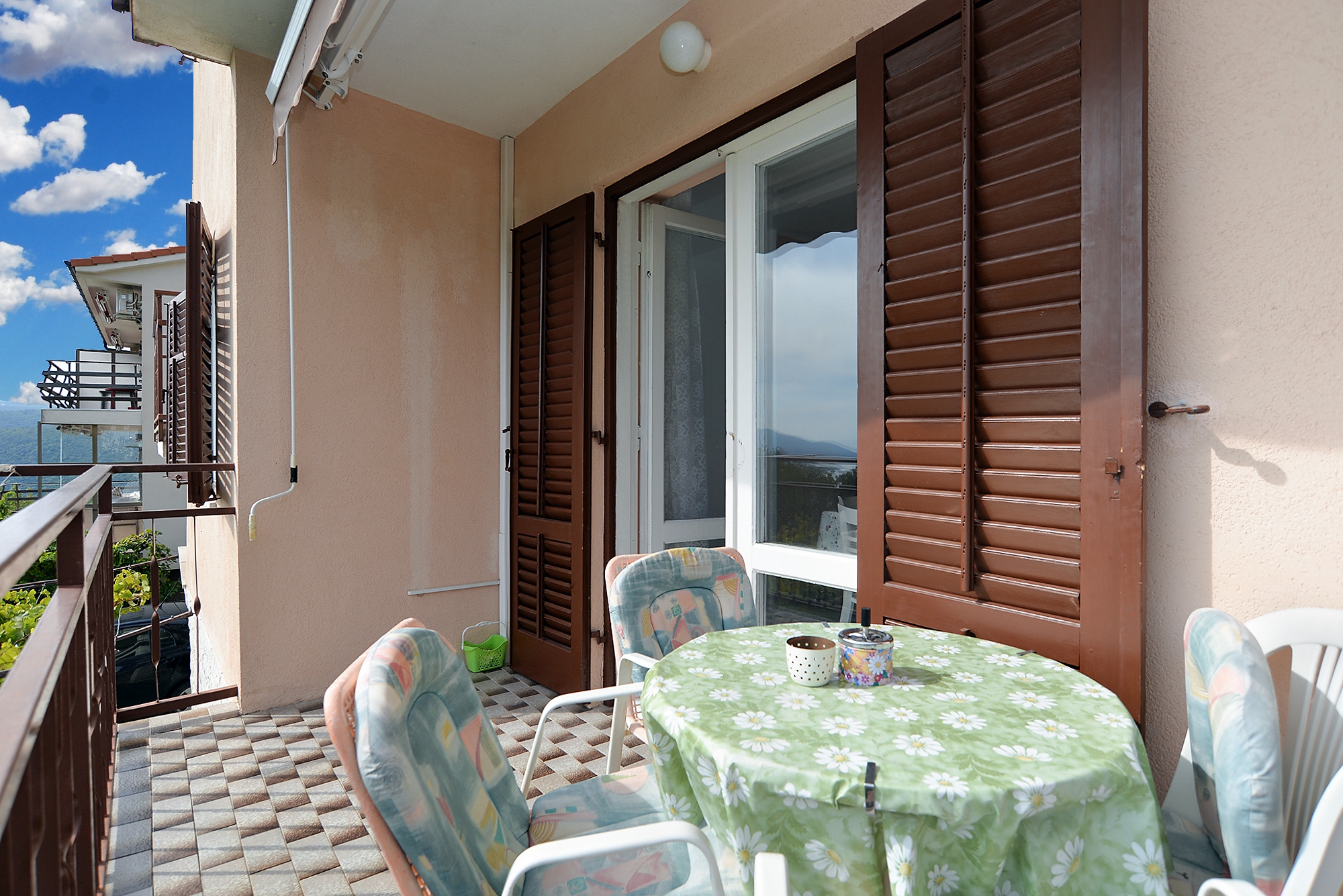 One bedroom apartment with balcony and sea view Rabac, Labin  A-a