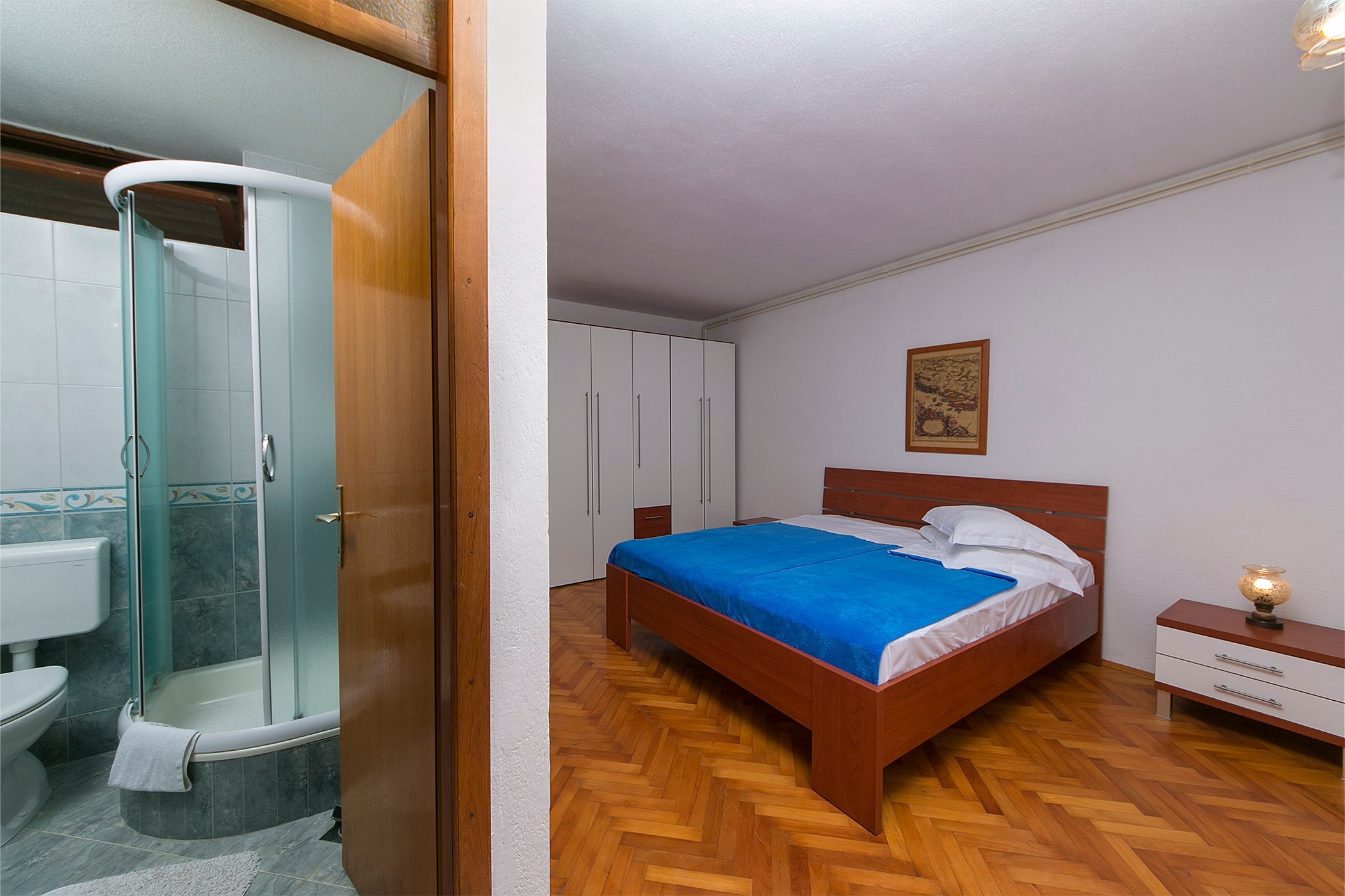 Three bedroom apartment with terrace and sea view Brela, Makarska  A-b