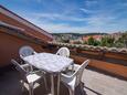 Mali Lošinj, Terrasse dans l’hébergement en type apartment, avec la vue sur la mer, animaux acceptés et WiFi.