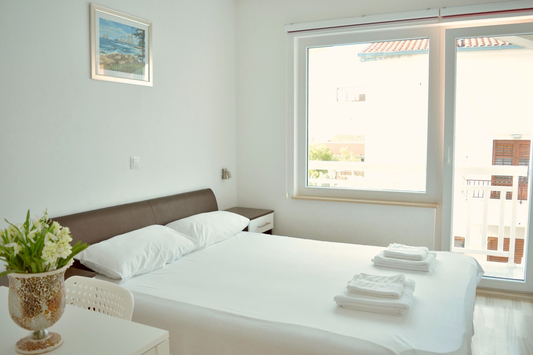 Two bedroom apartment with balcony and sea view Promajna, Makarska  A-a