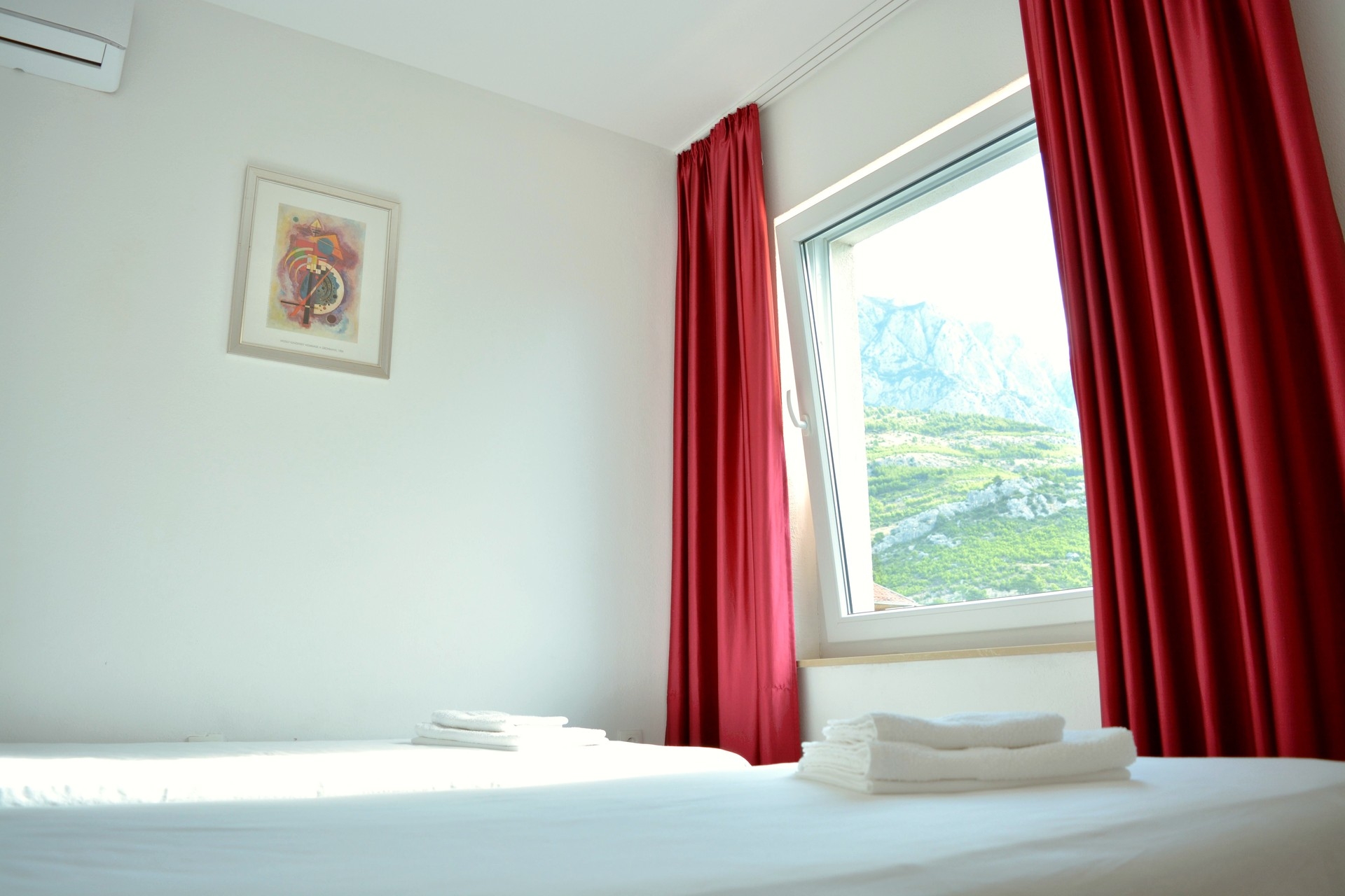 Two bedroom apartment with balcony and sea view Promajna, Makarska  A-a