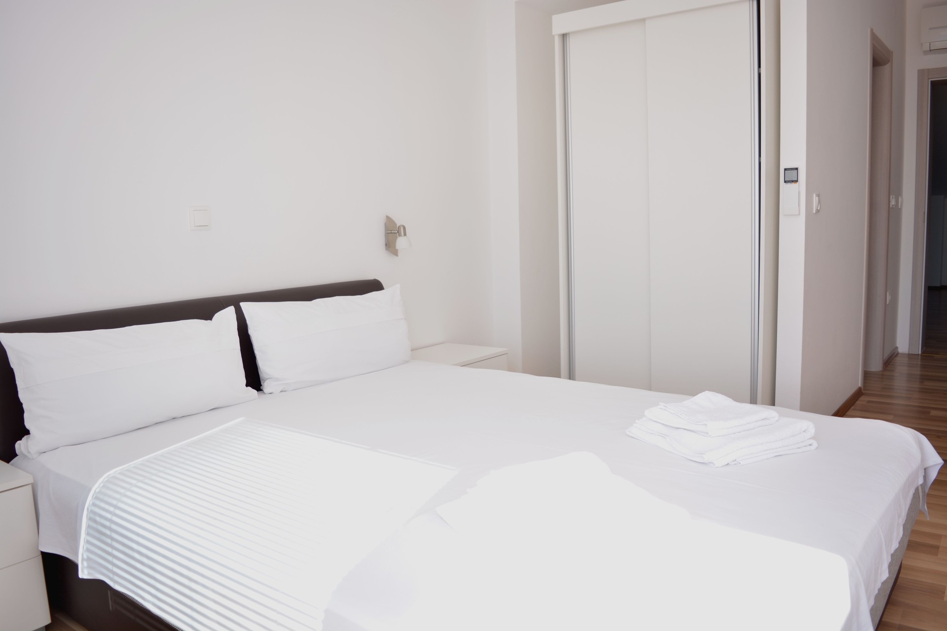 Three bedroom apartment with balcony and sea view Promajna, Makarska  A-c